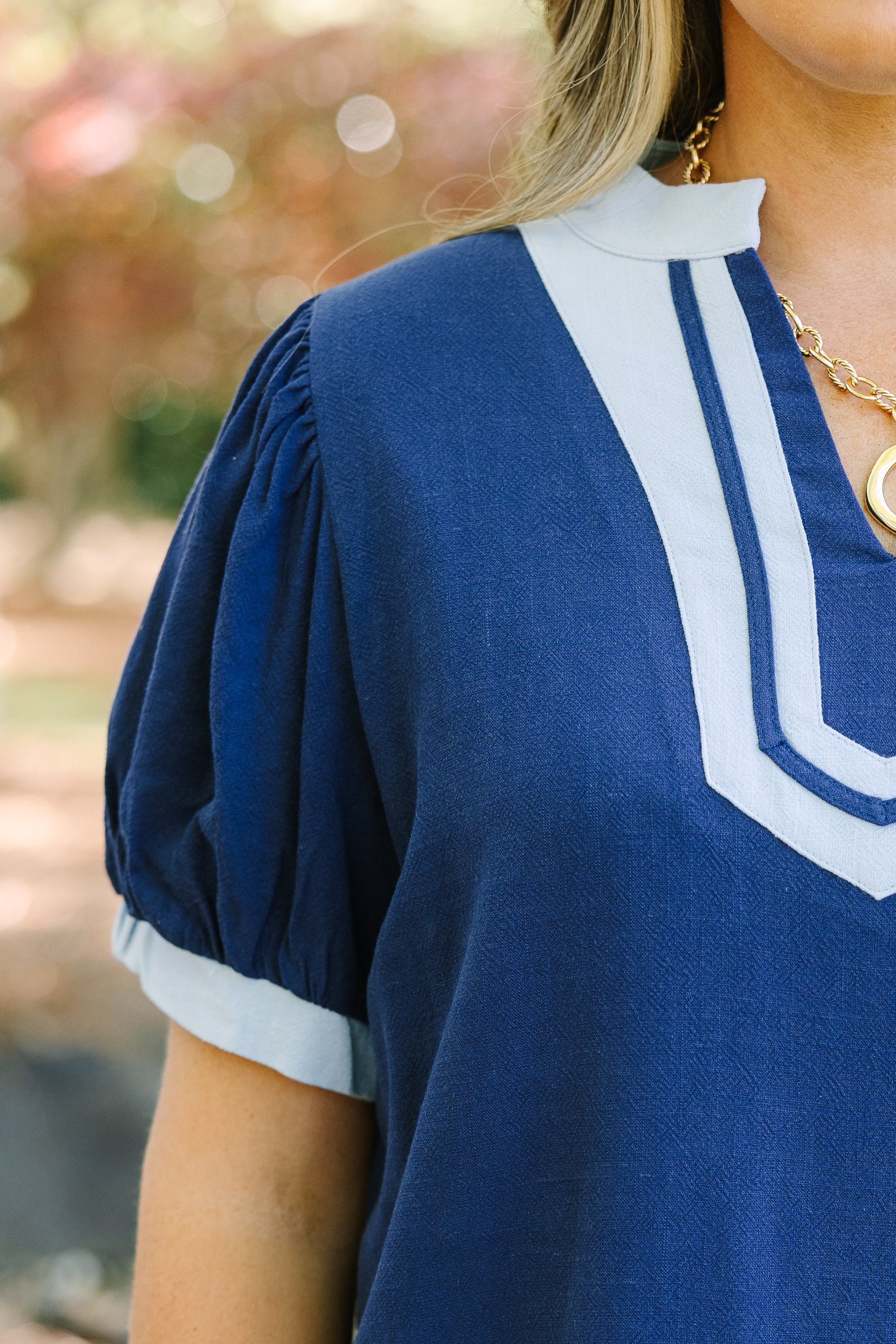 My Sweet Side Top, Blue