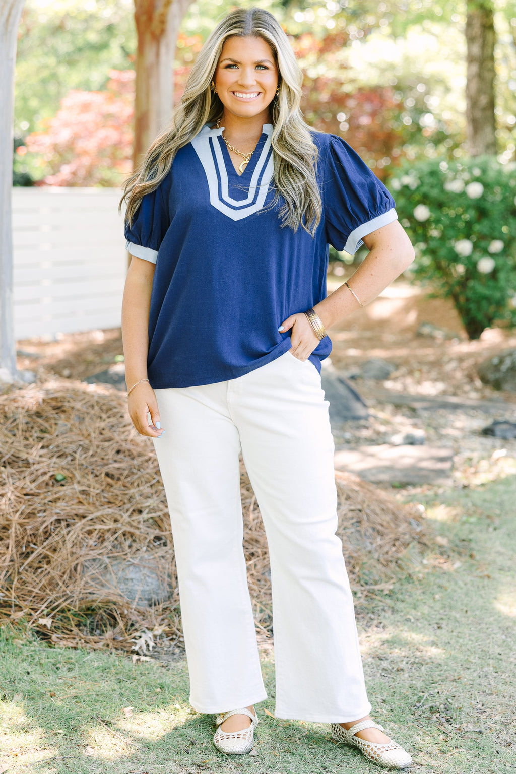 My Sweet Side Top, Blue
