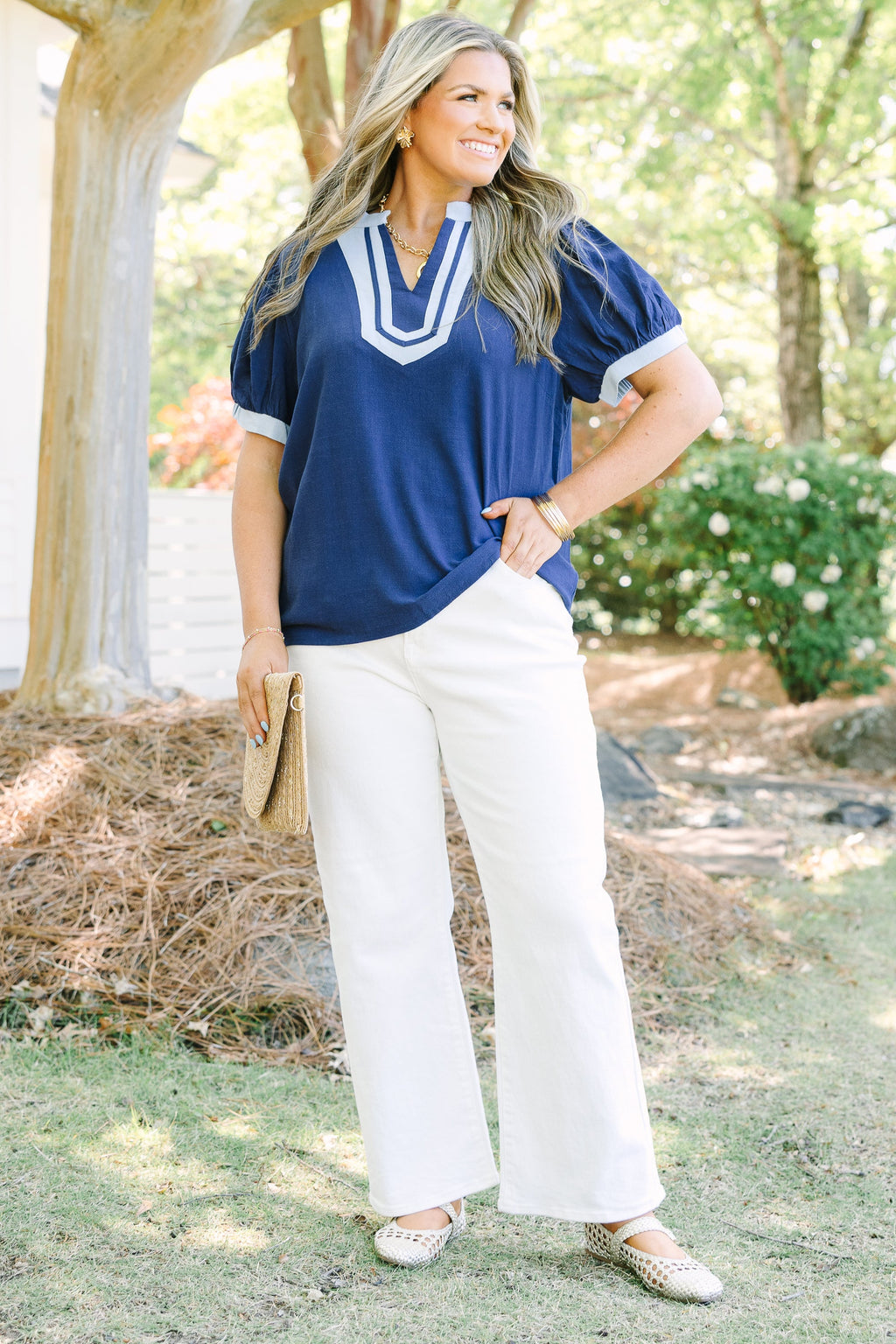 My Sweet Side Top, Blue