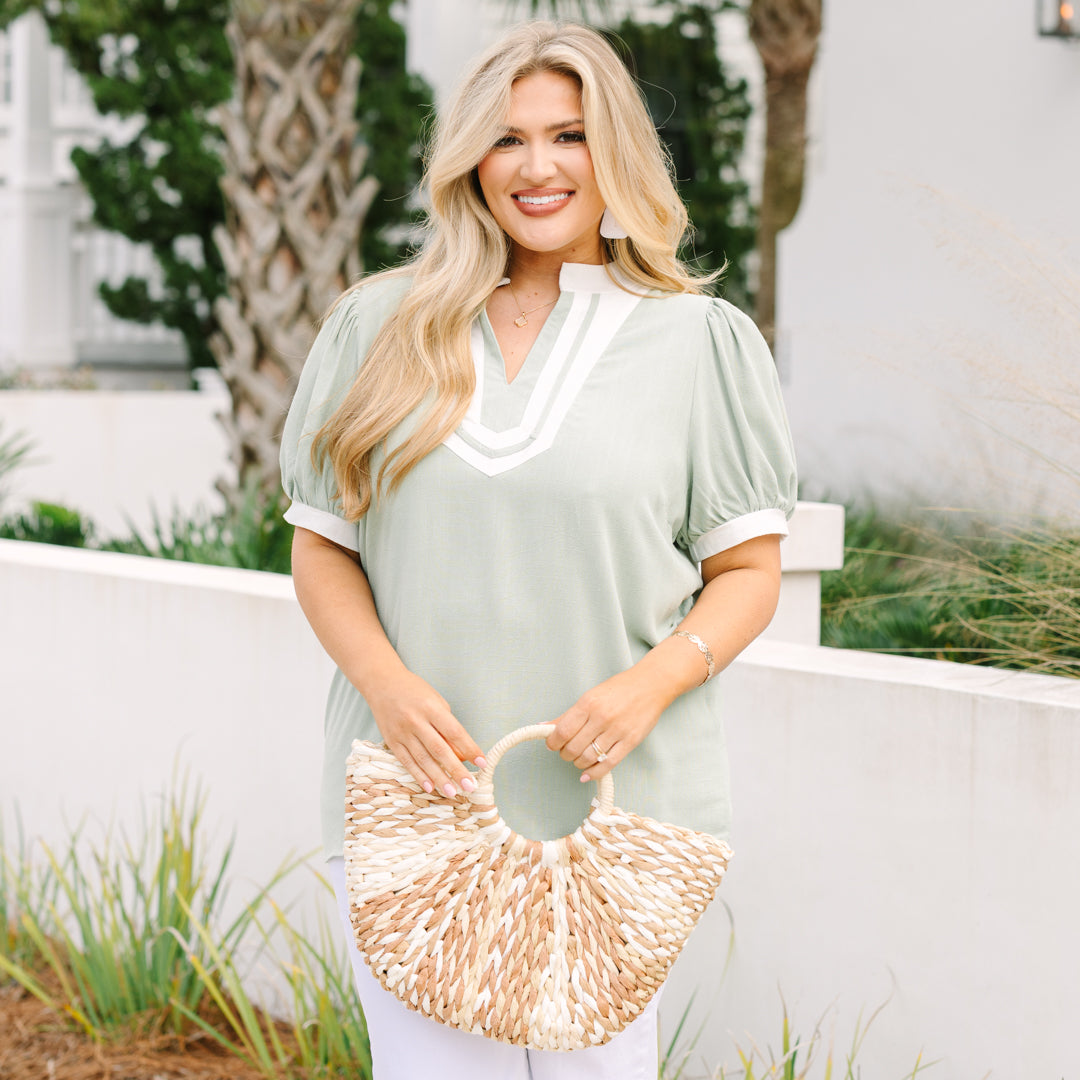 My Sweet Side Top, Sage