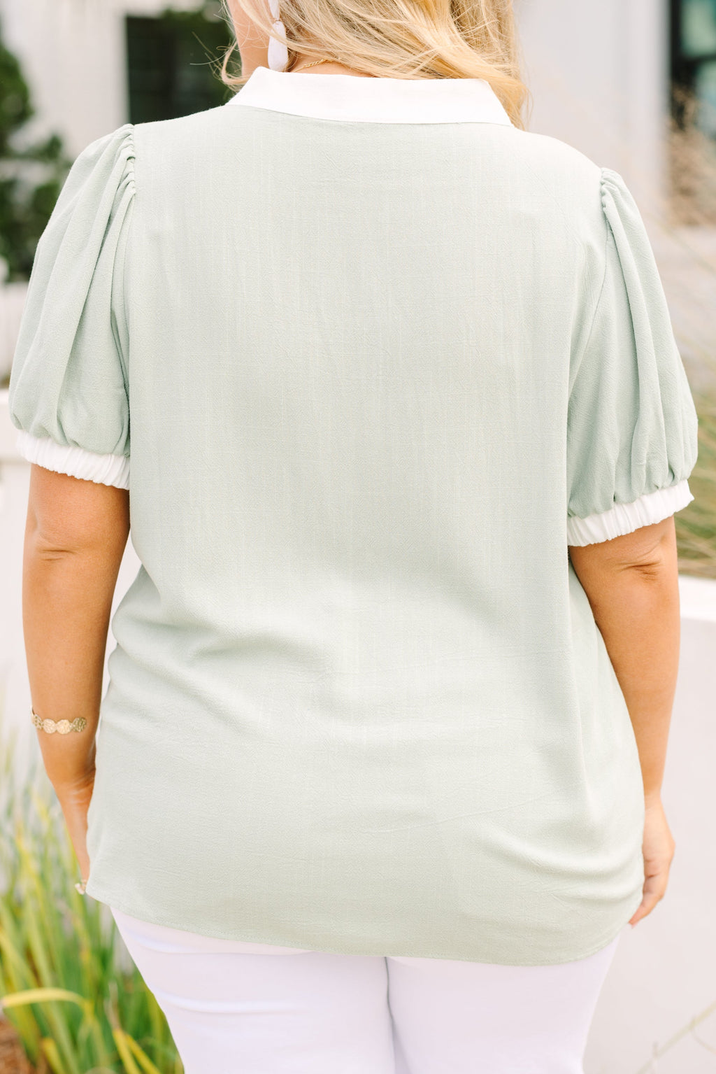 My Sweet Side Top, Sage