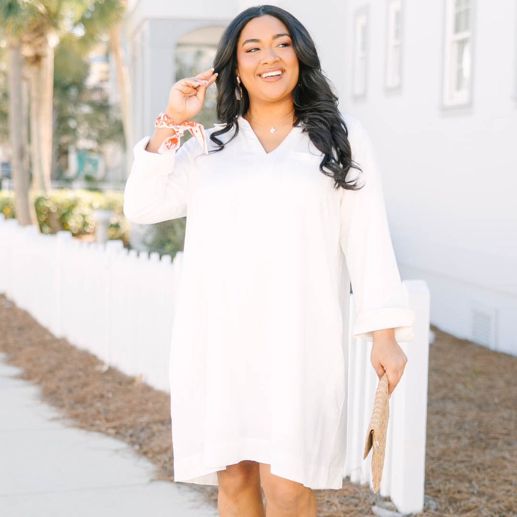 Natural By Nature Popover Dress, Cream