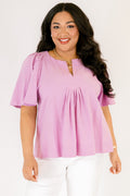 Nautical Breeze Top, Lavender
