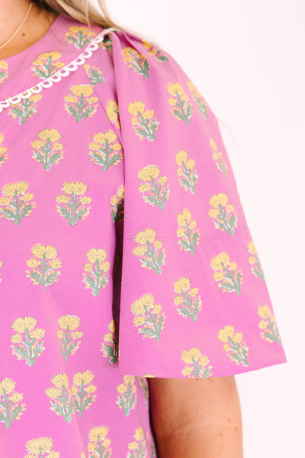 Nautical Breeze Top, Pink Floral