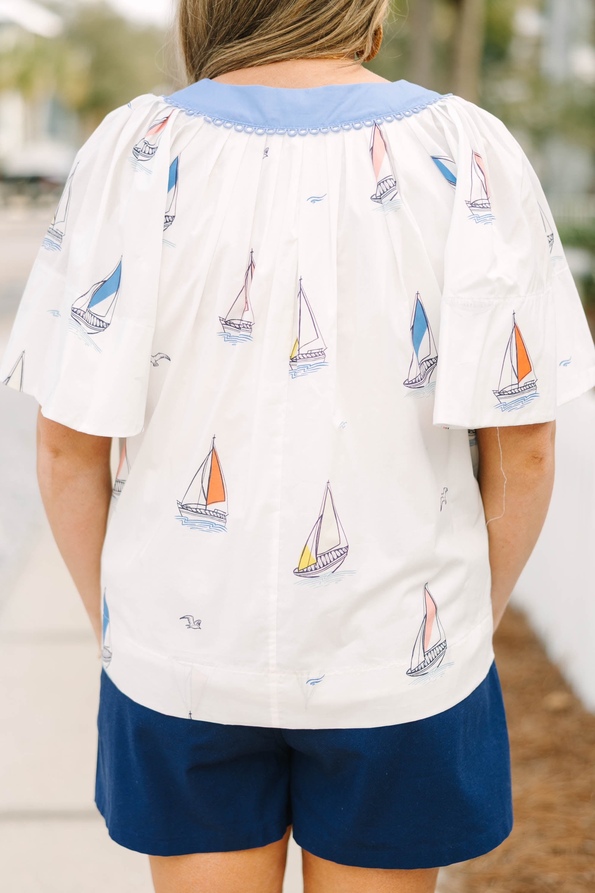 Nautical Breeze Top, White