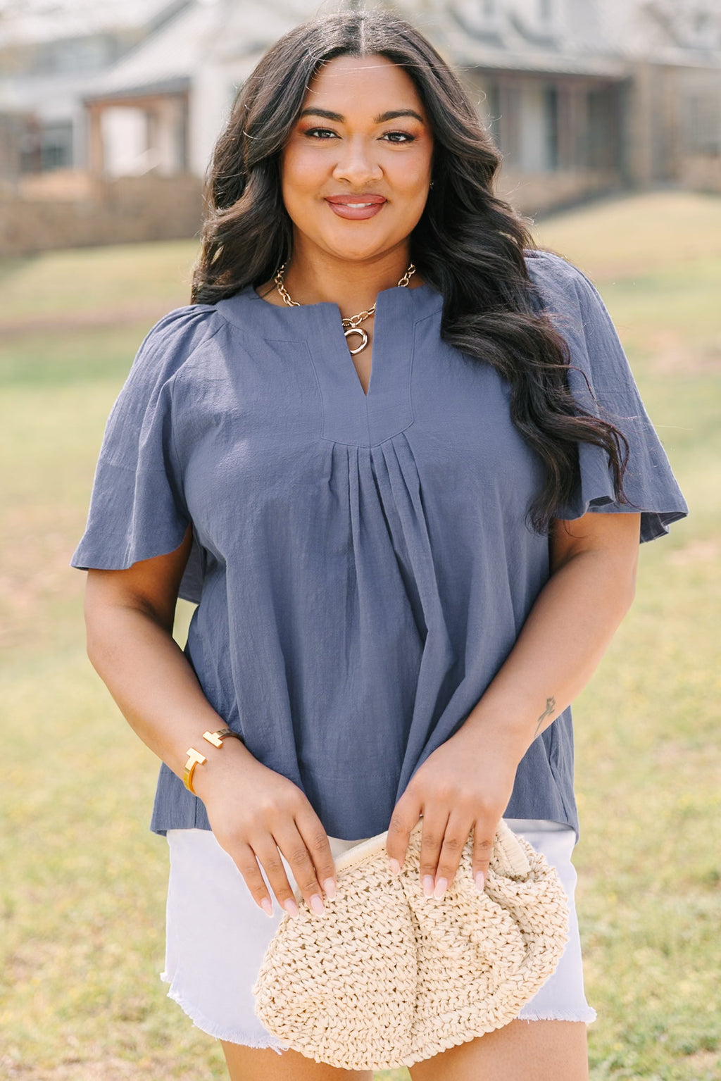Nautical Breeze Top, Navy