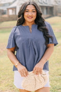 Nautical Breeze Top, Navy