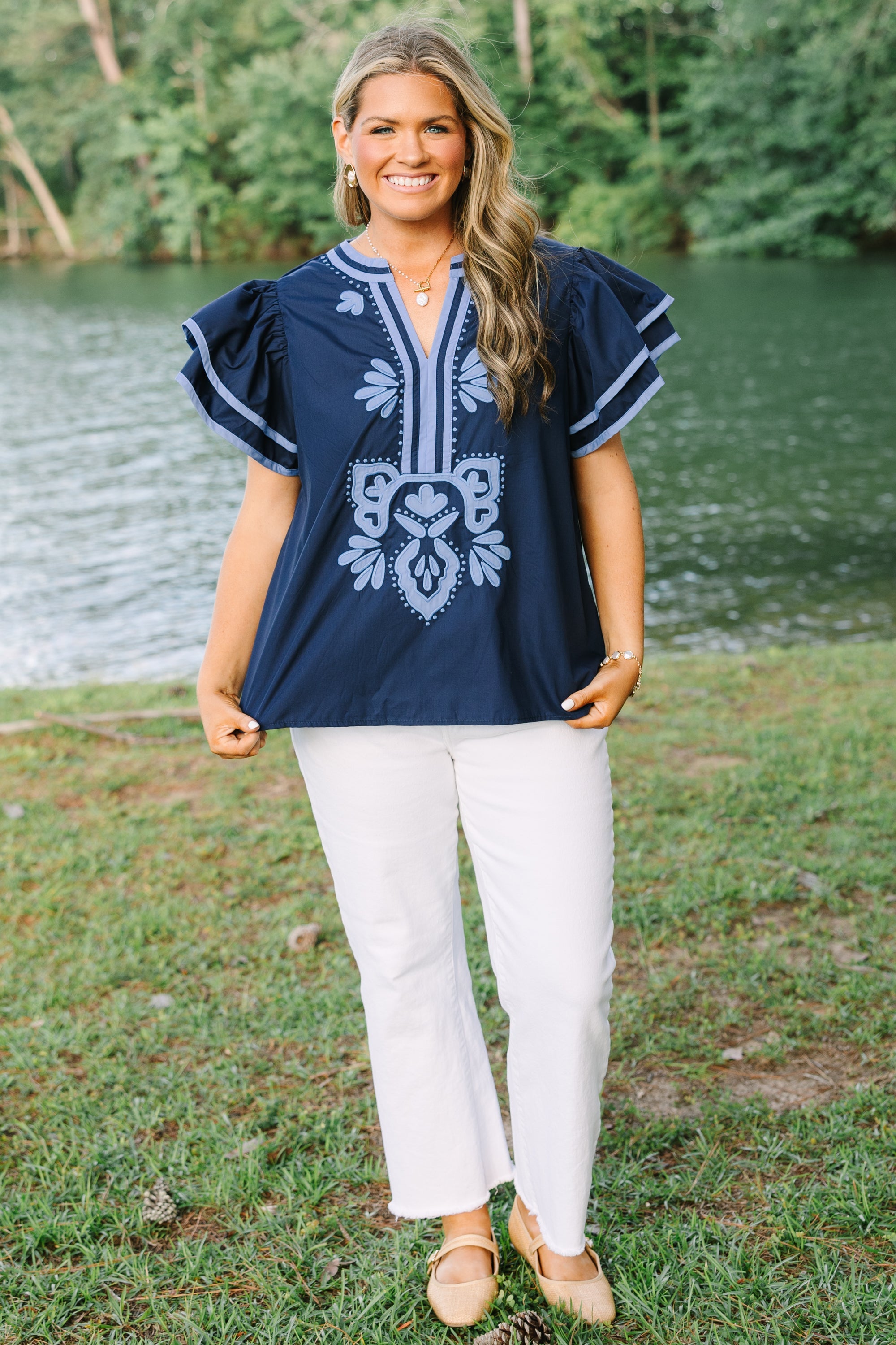 Never Better Top, Navy