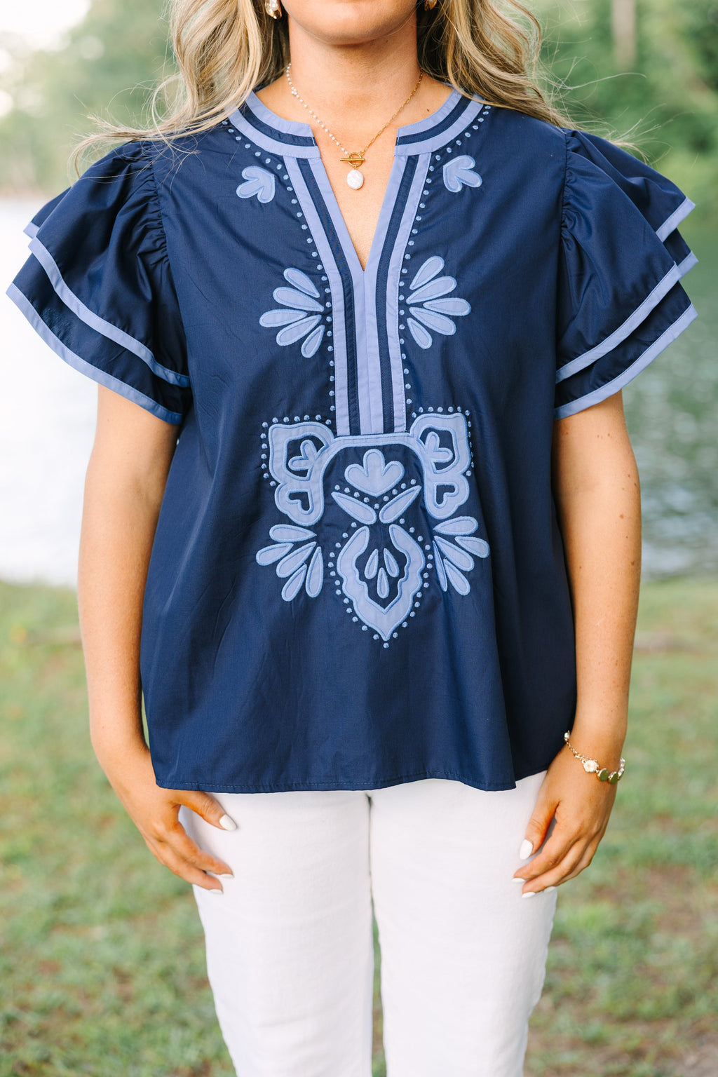 Never Better Top, Navy