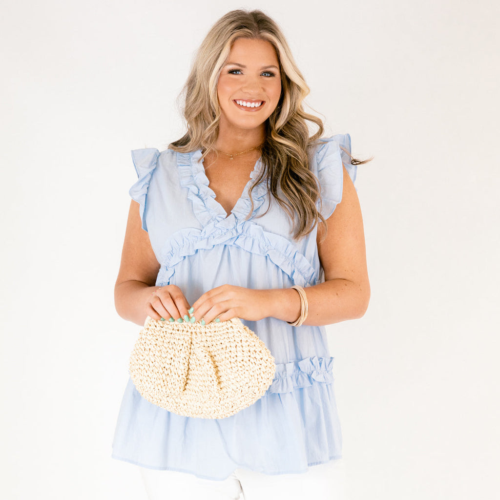 New Start Top, Light Blue