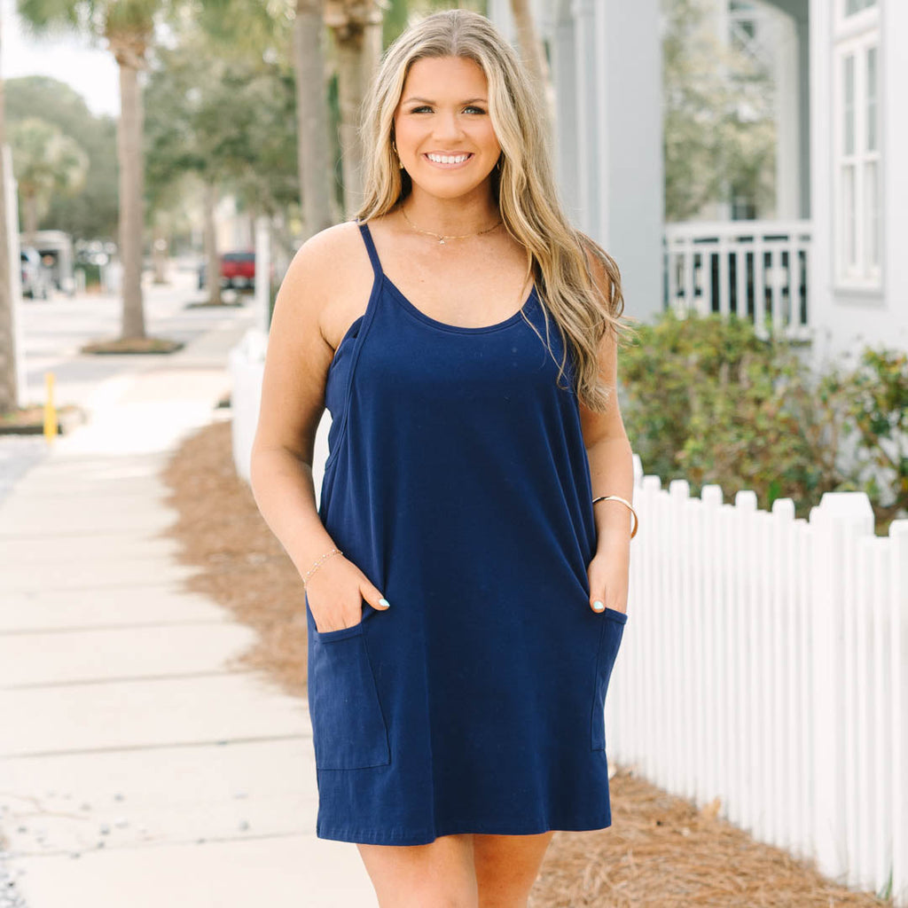 No Doubt About it Dress, Navy
