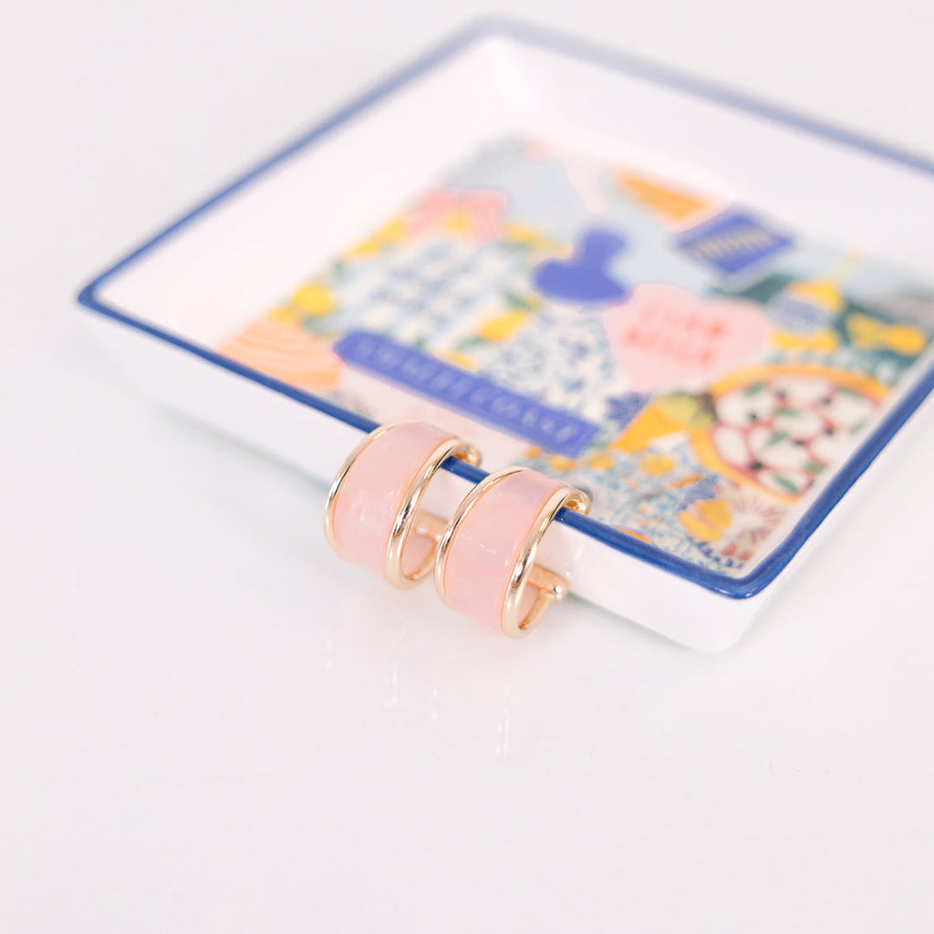 Nothing But Glam Earrings, Pink