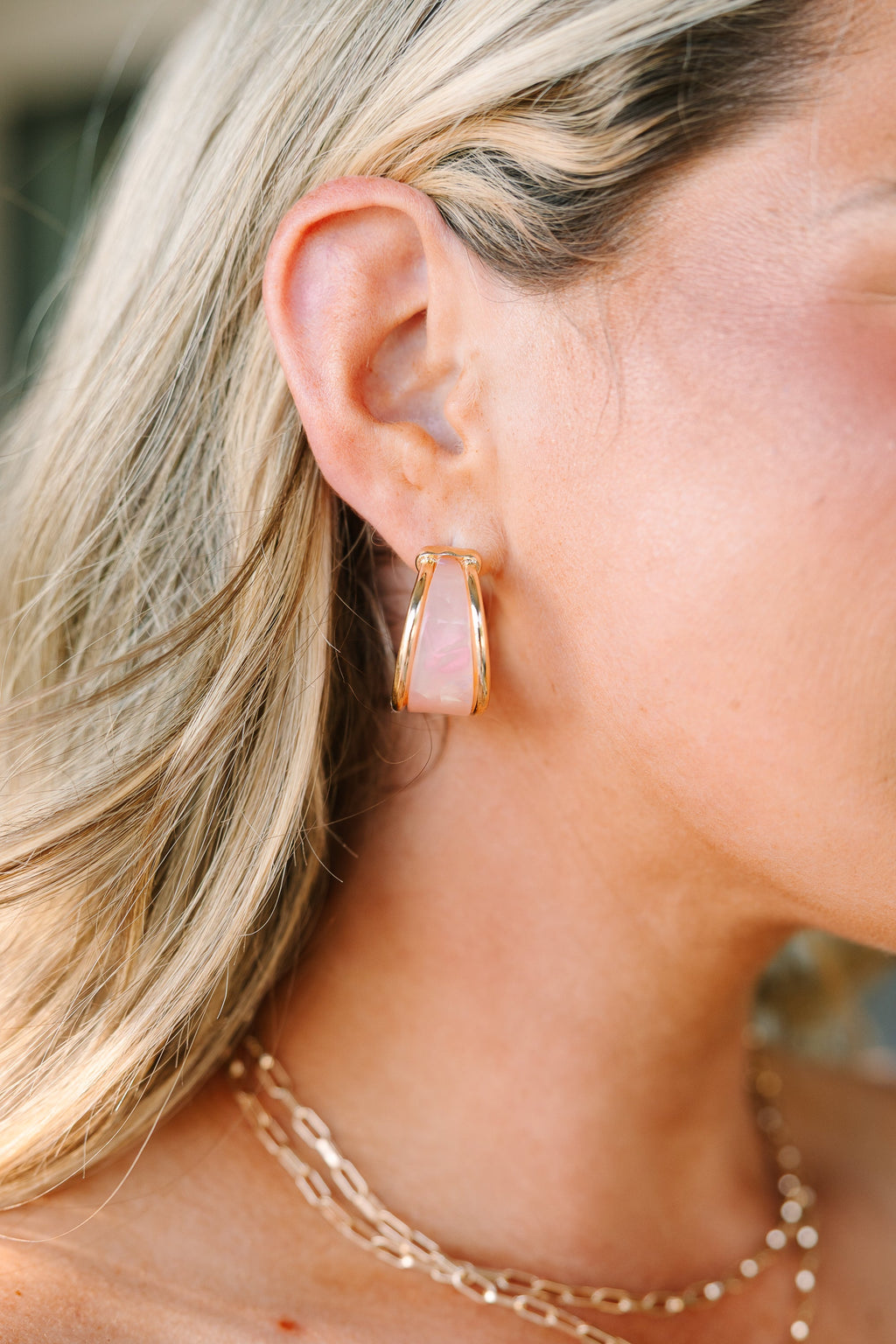 Nothing But Glam Earrings, Pink