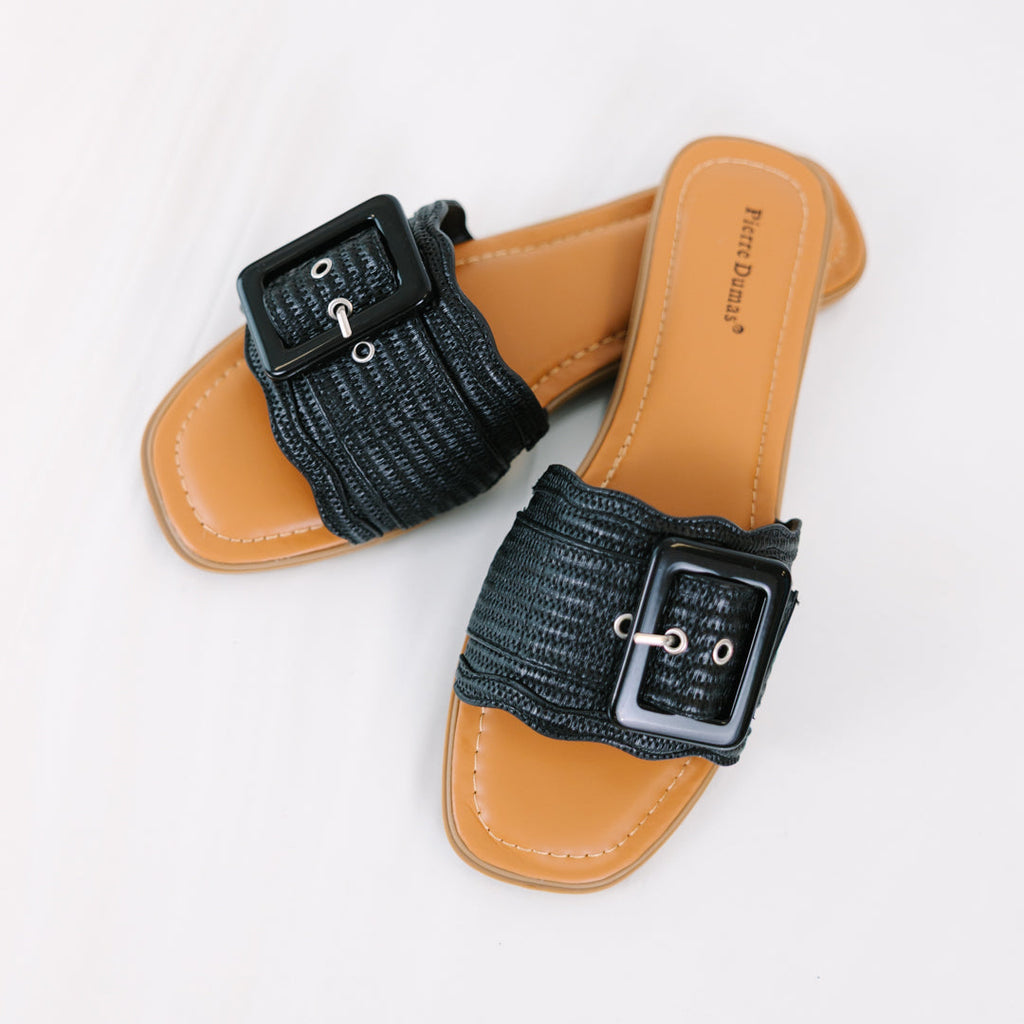 No Way Back Sandals, Black