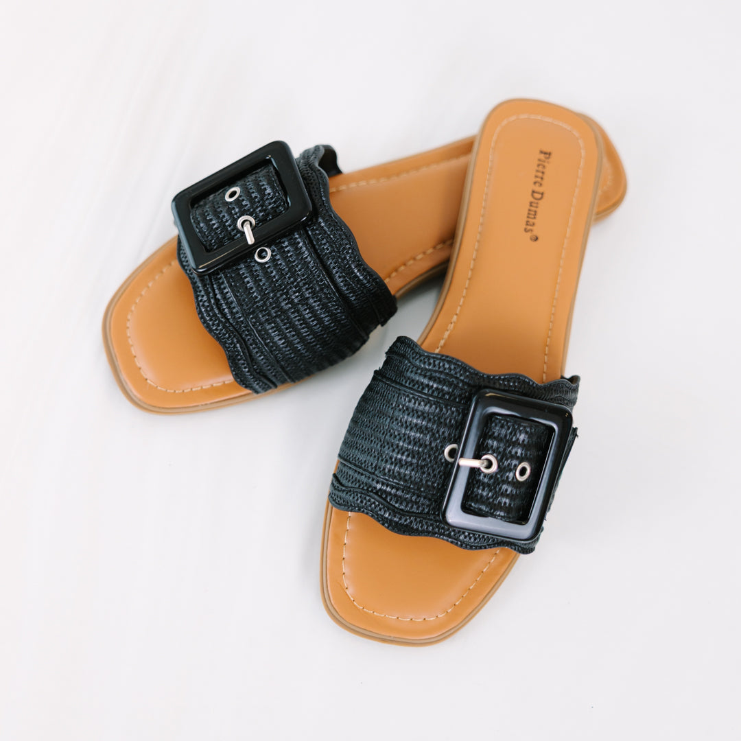 No Way Back Sandals, Black