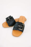 No Way Back Sandals, Black