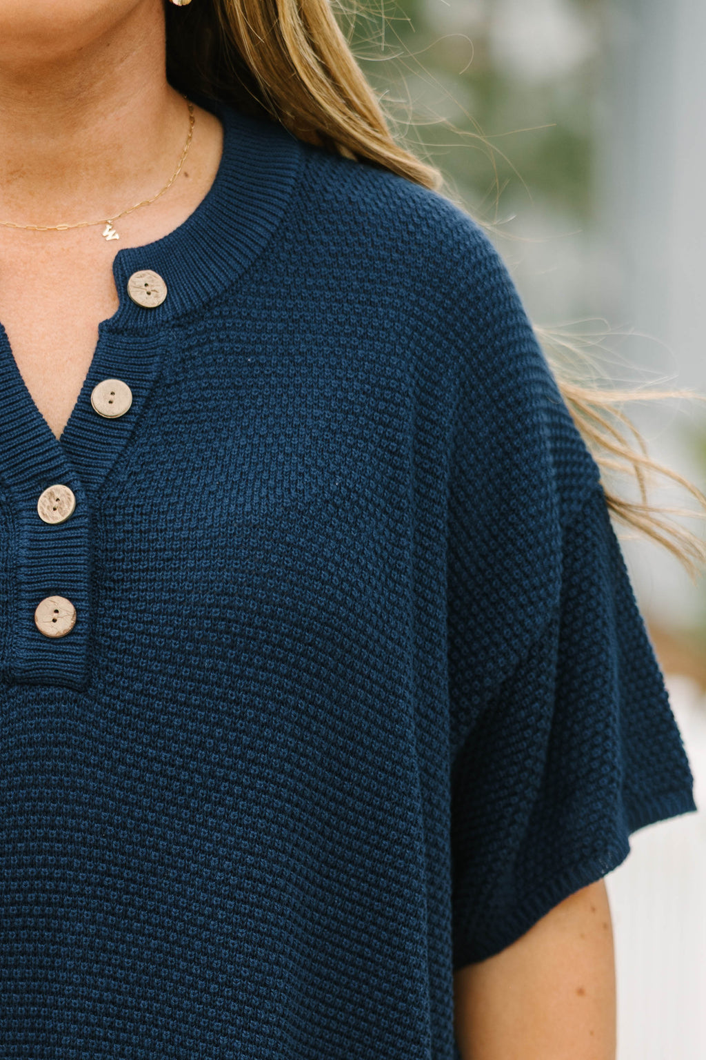 Off In Paradise Sweater Set, Navy