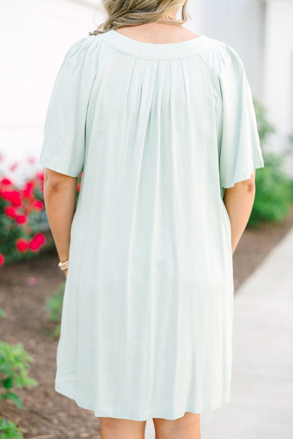 Off The Edge Dress, Sage
