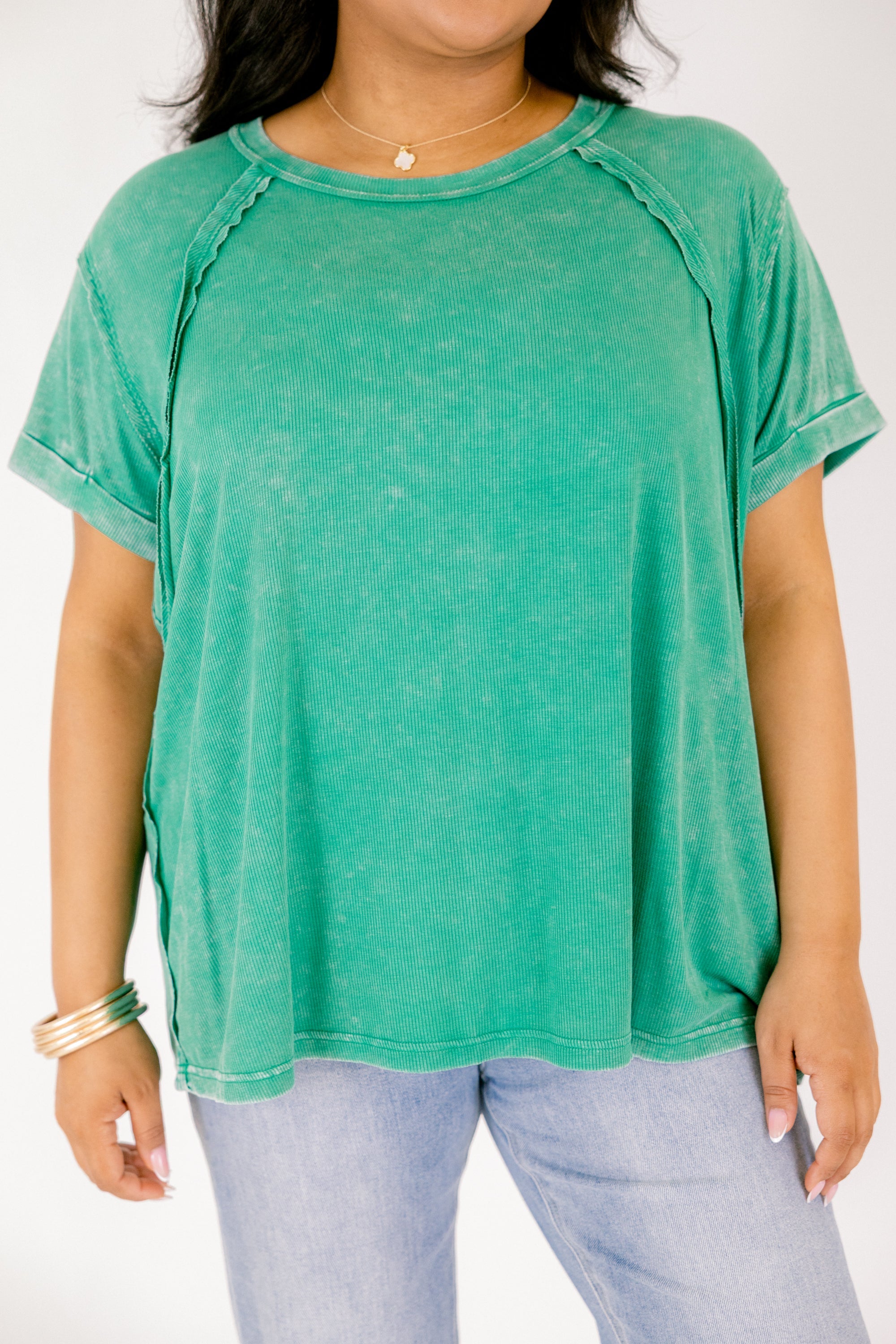 On Repeat Tee, Kelly Green