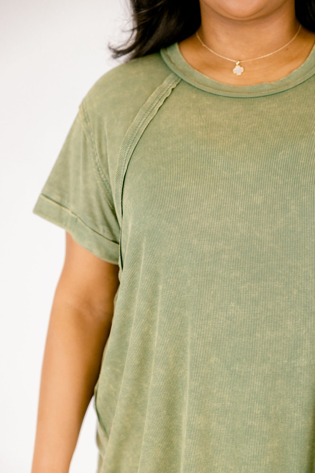 On Repeat Tee, Light Olive