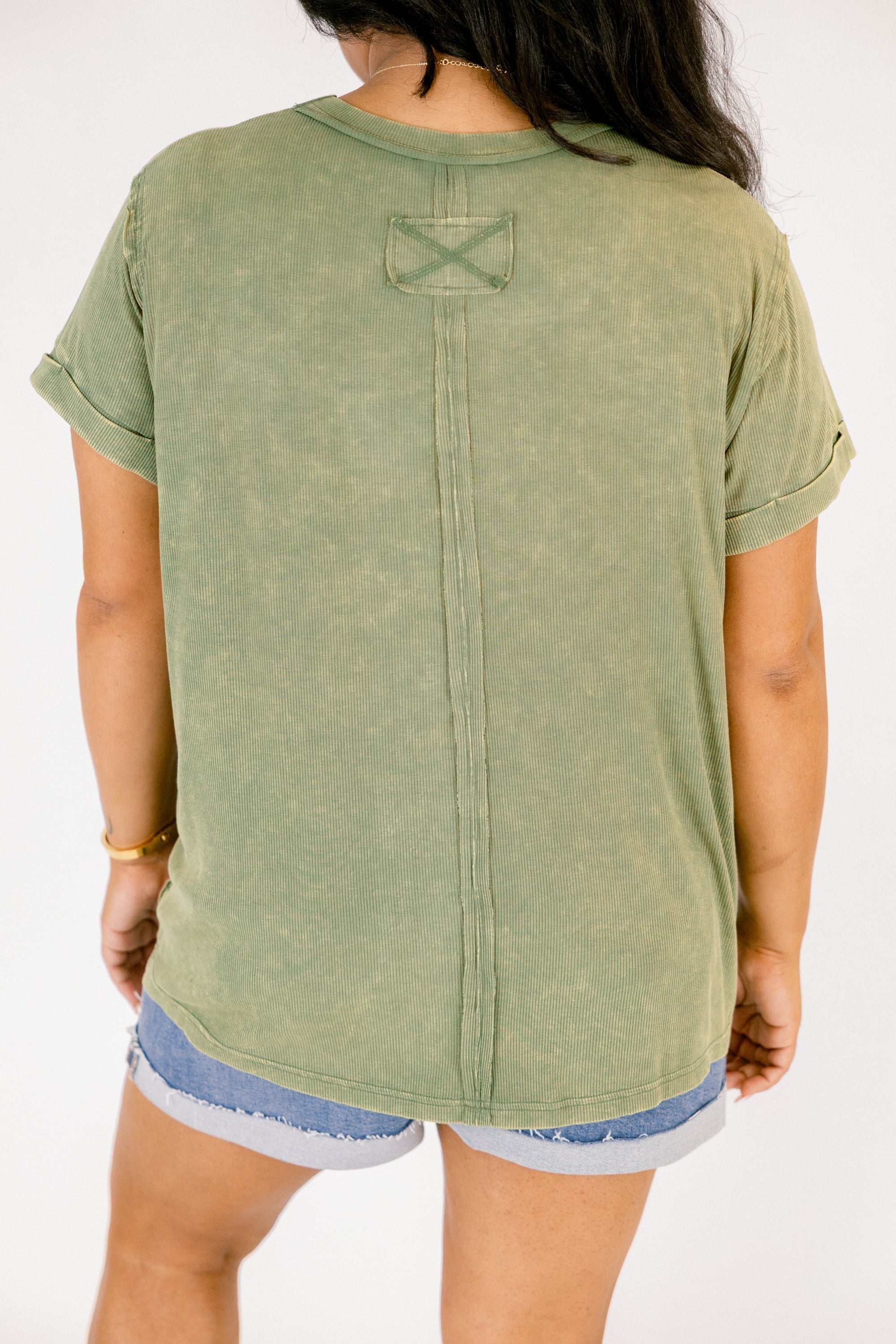 On Repeat Tee, Light Olive