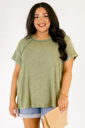 On Repeat Tee, Light Olive