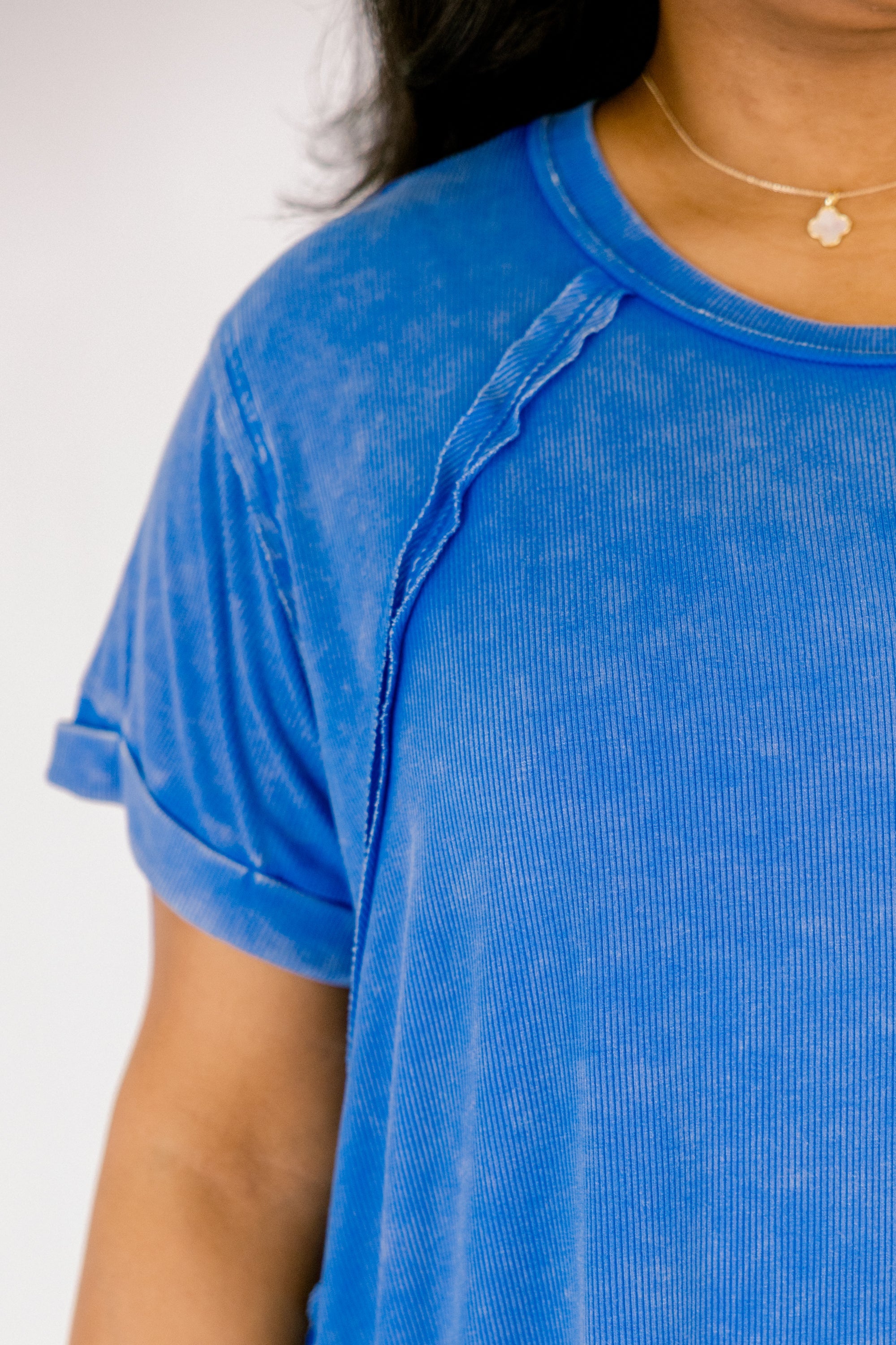 On Repeat Tee, Ocean Blue