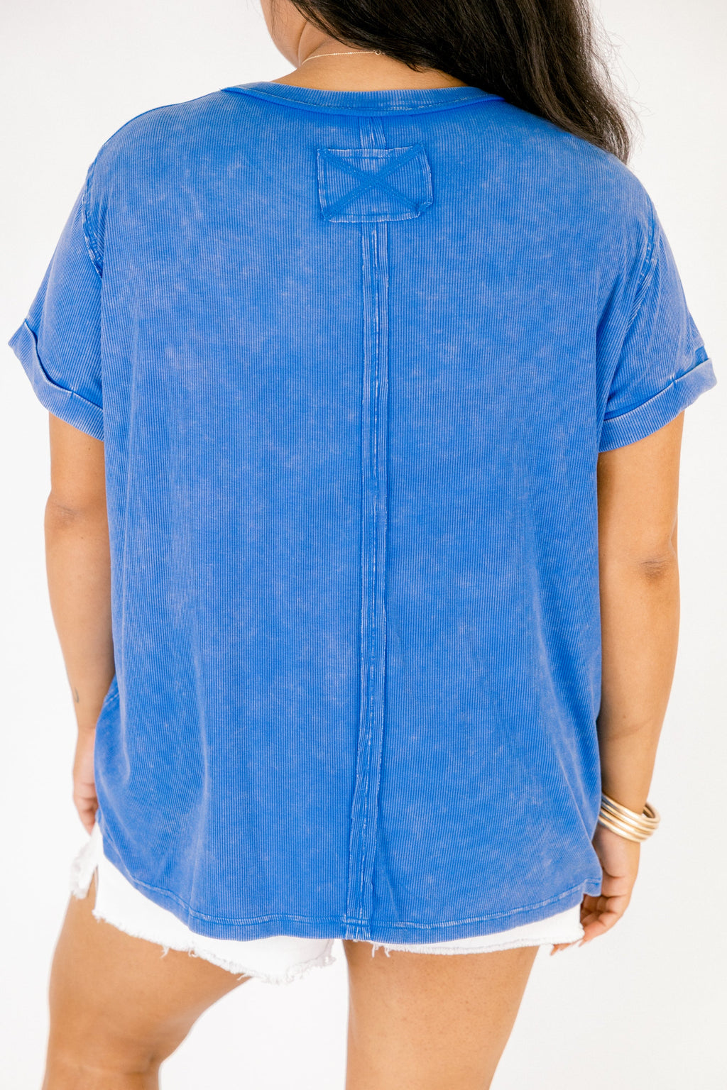 On Repeat Tee, Ocean Blue