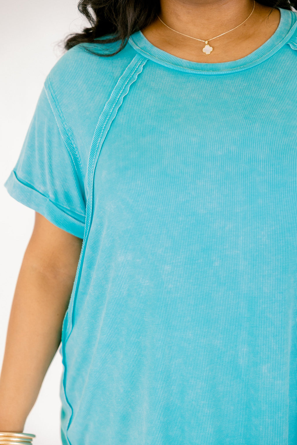On Repeat Tee, Turquoise