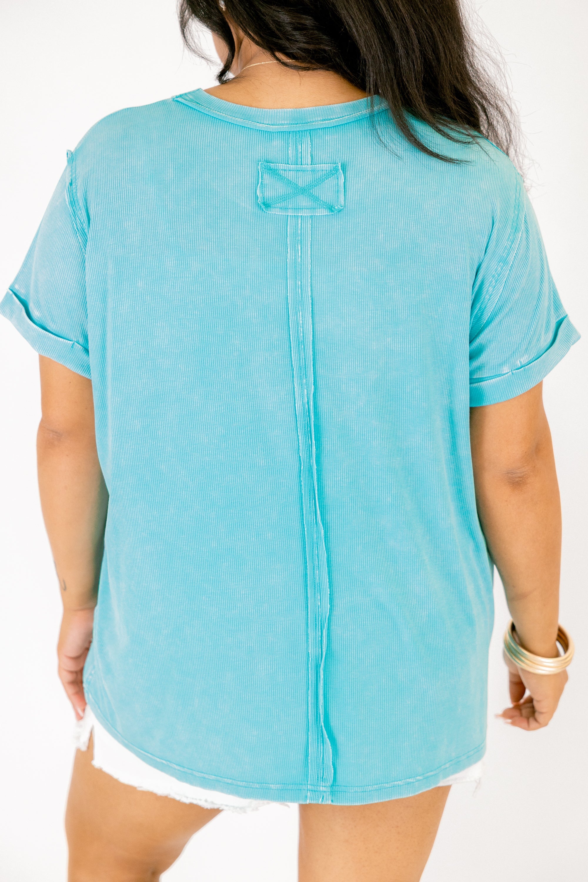 On Repeat Tee, Turquoise