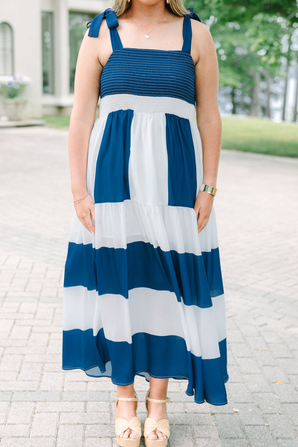 On The Bright Path Dress, Cobalt
