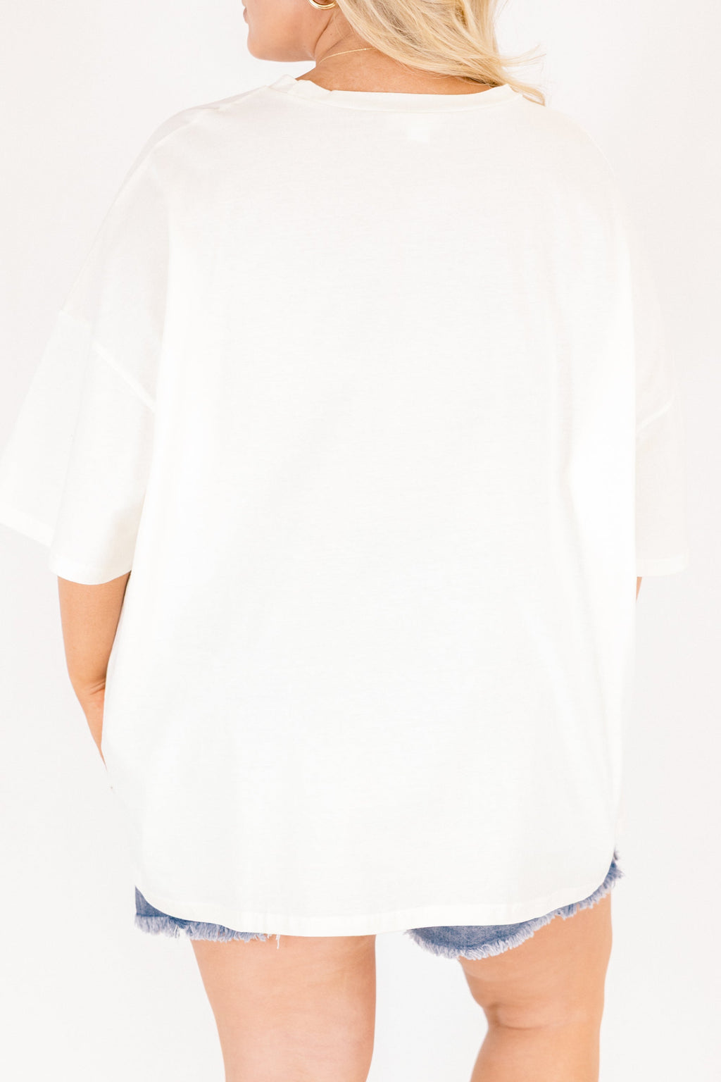 On Vacay Boyfriend Tee, Ivory