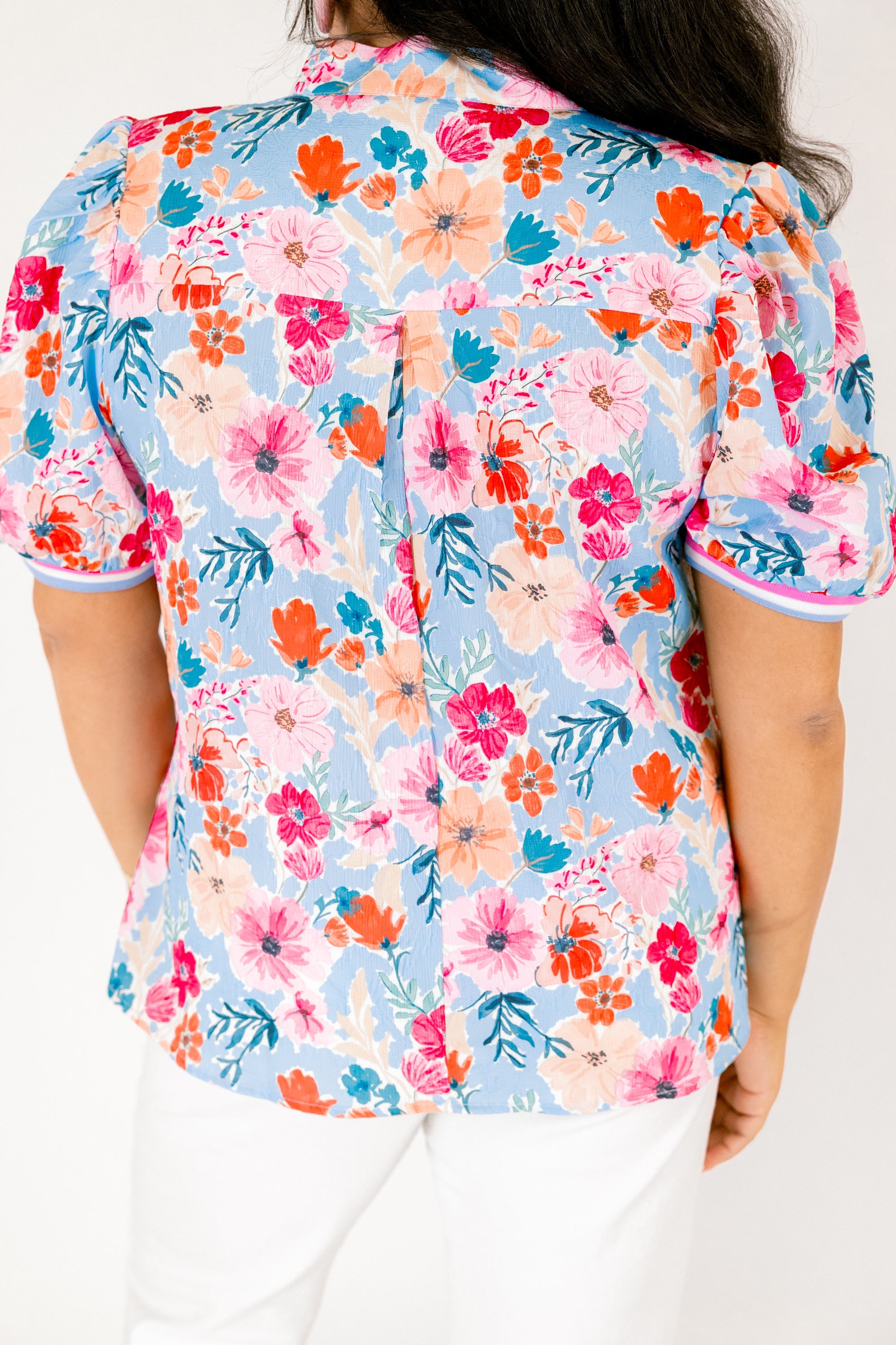 Overflowing Love Top, Blue/Pink