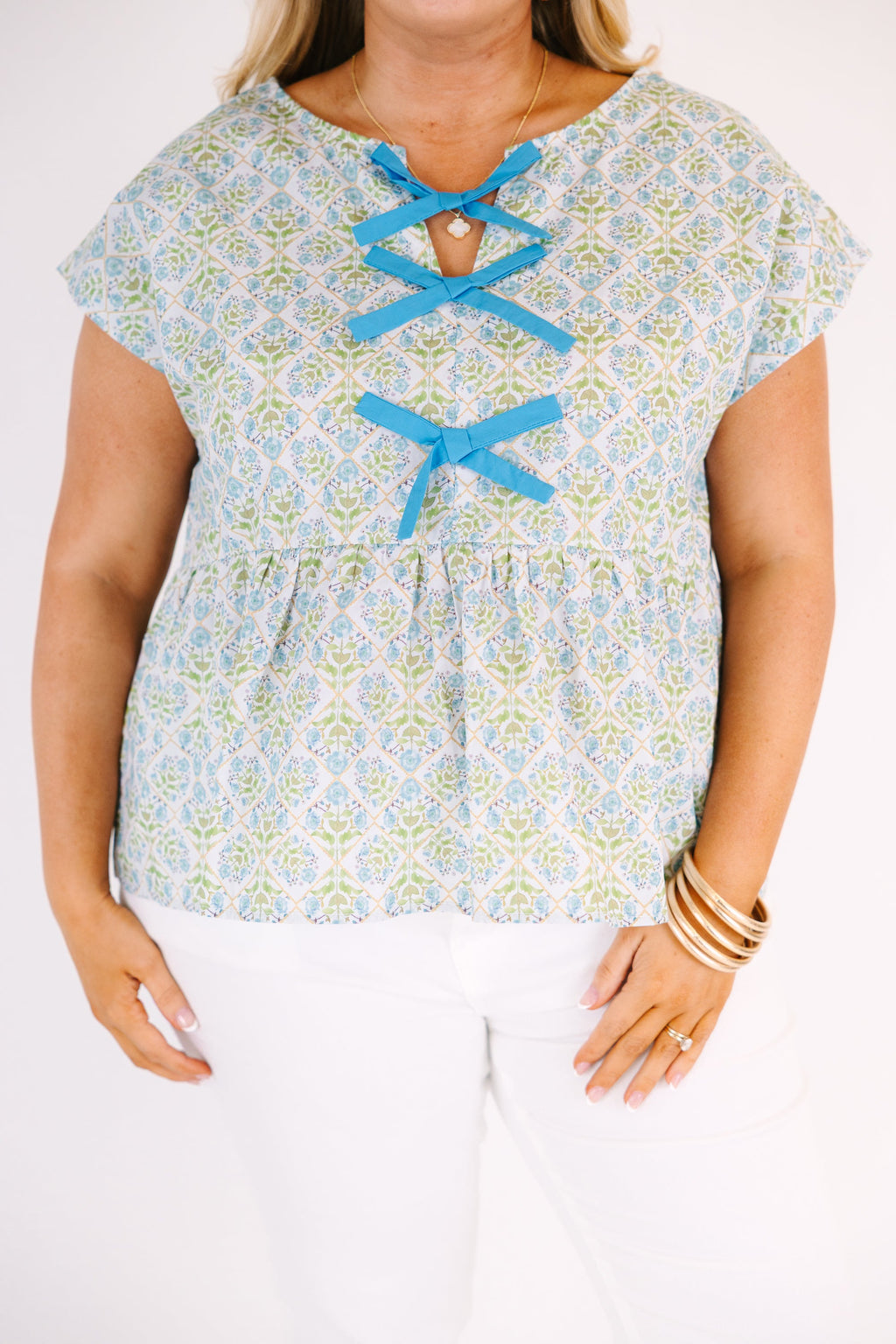 Over The Water Top, Teal