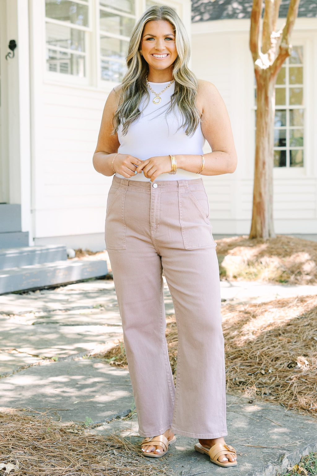 Passing Time Jeans, Mauve