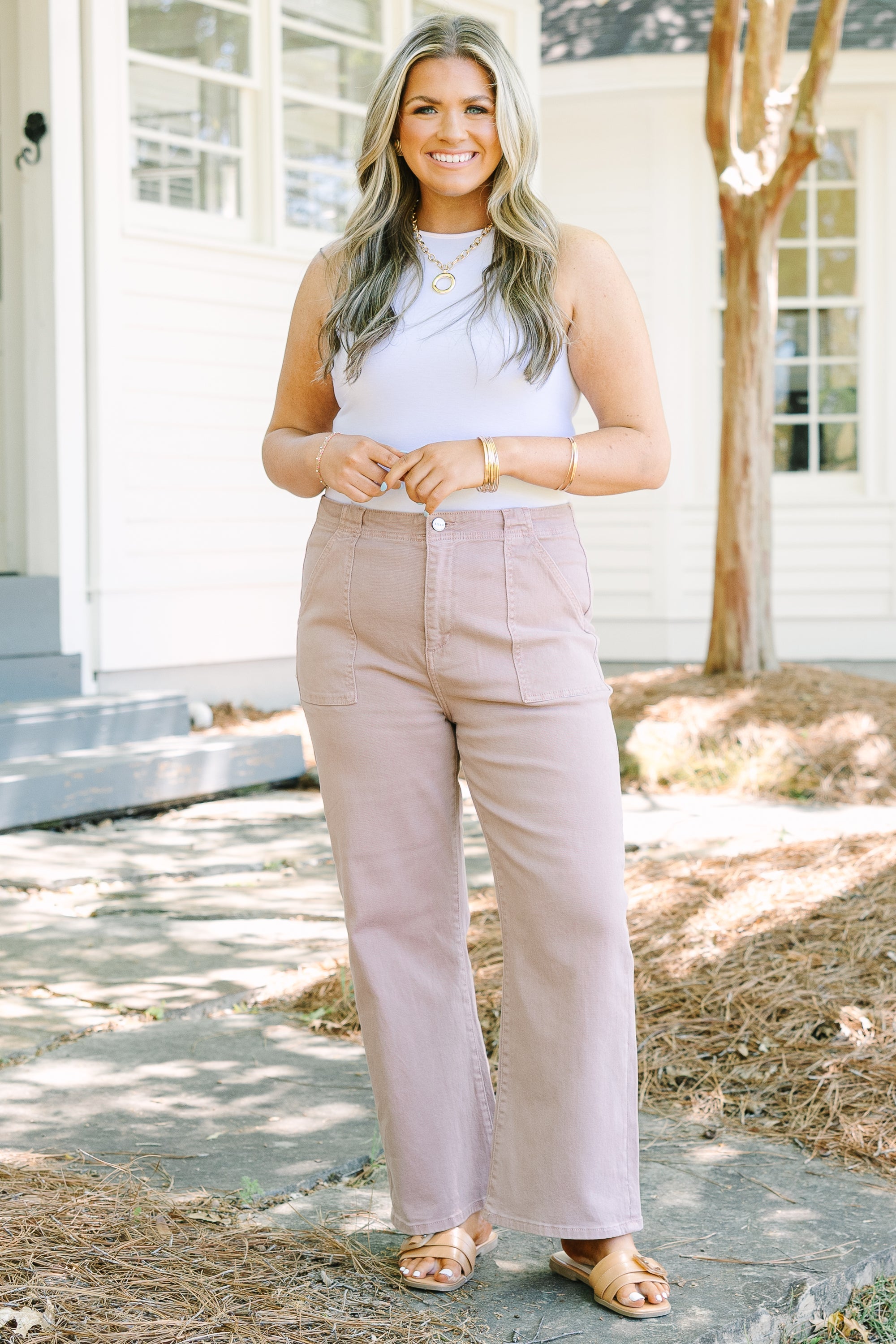 Passing Time Jeans, Mauve