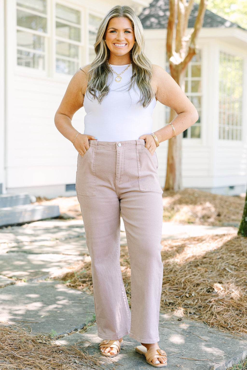 Passing Time Jeans, Mauve