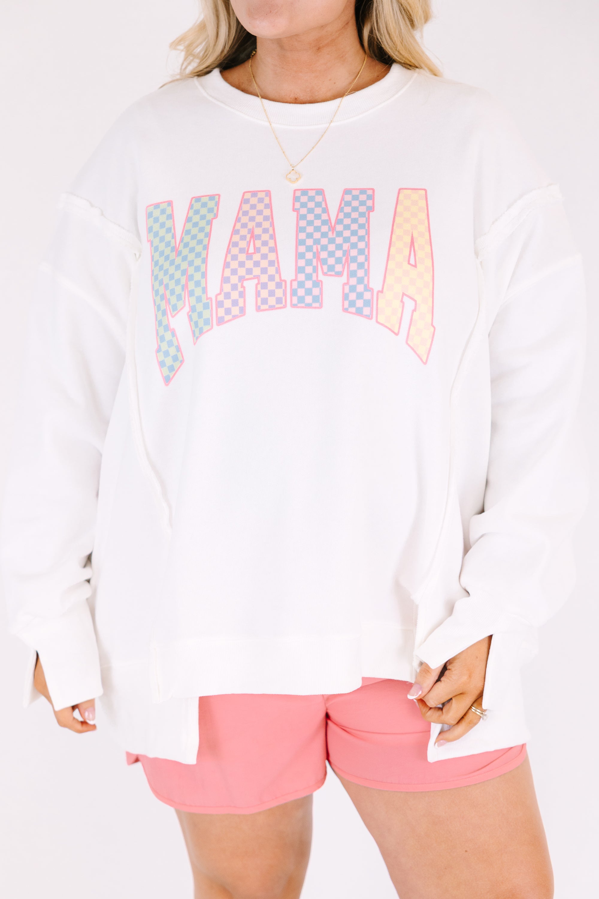 Pastel Mom Comfy Crew, Ivory
