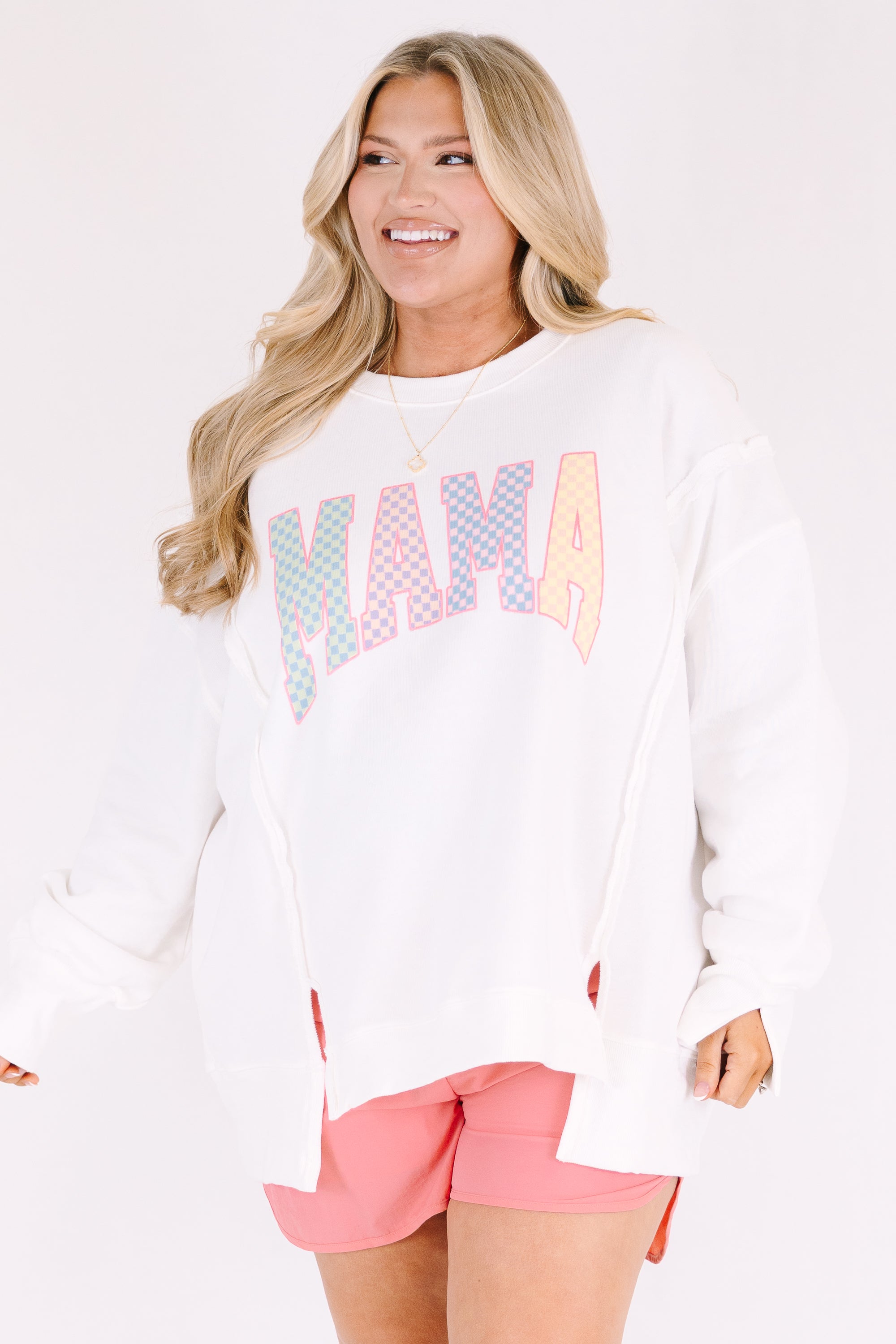 Pastel Mom Comfy Crew, Ivory
