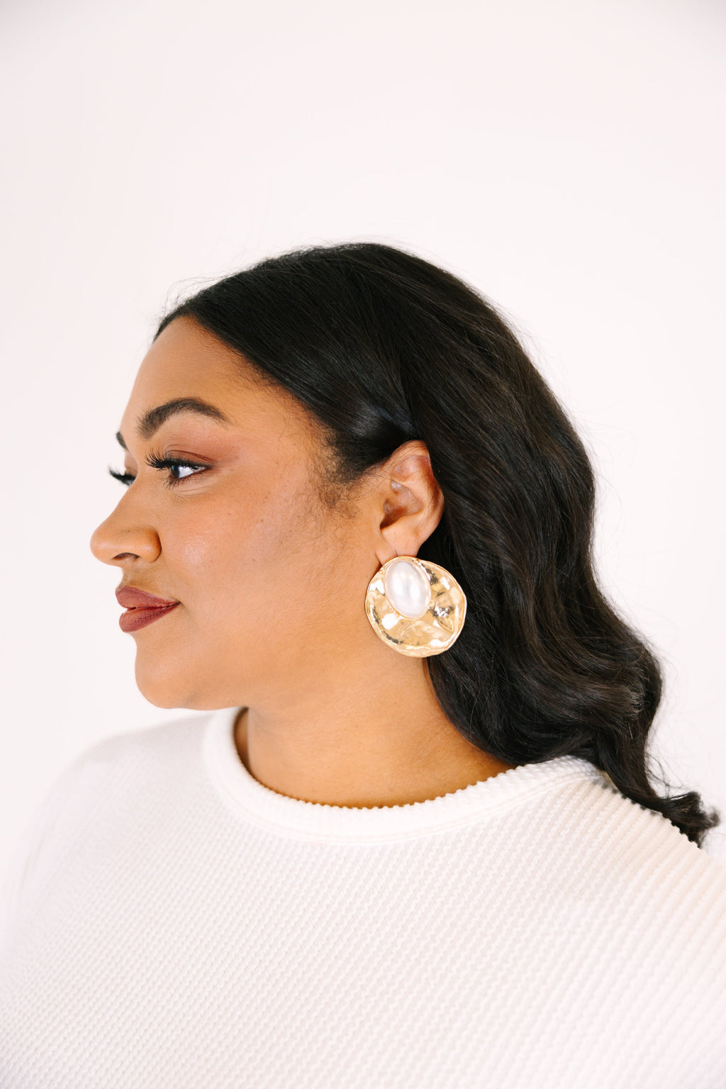 Pearl Tide Earrings, Gold