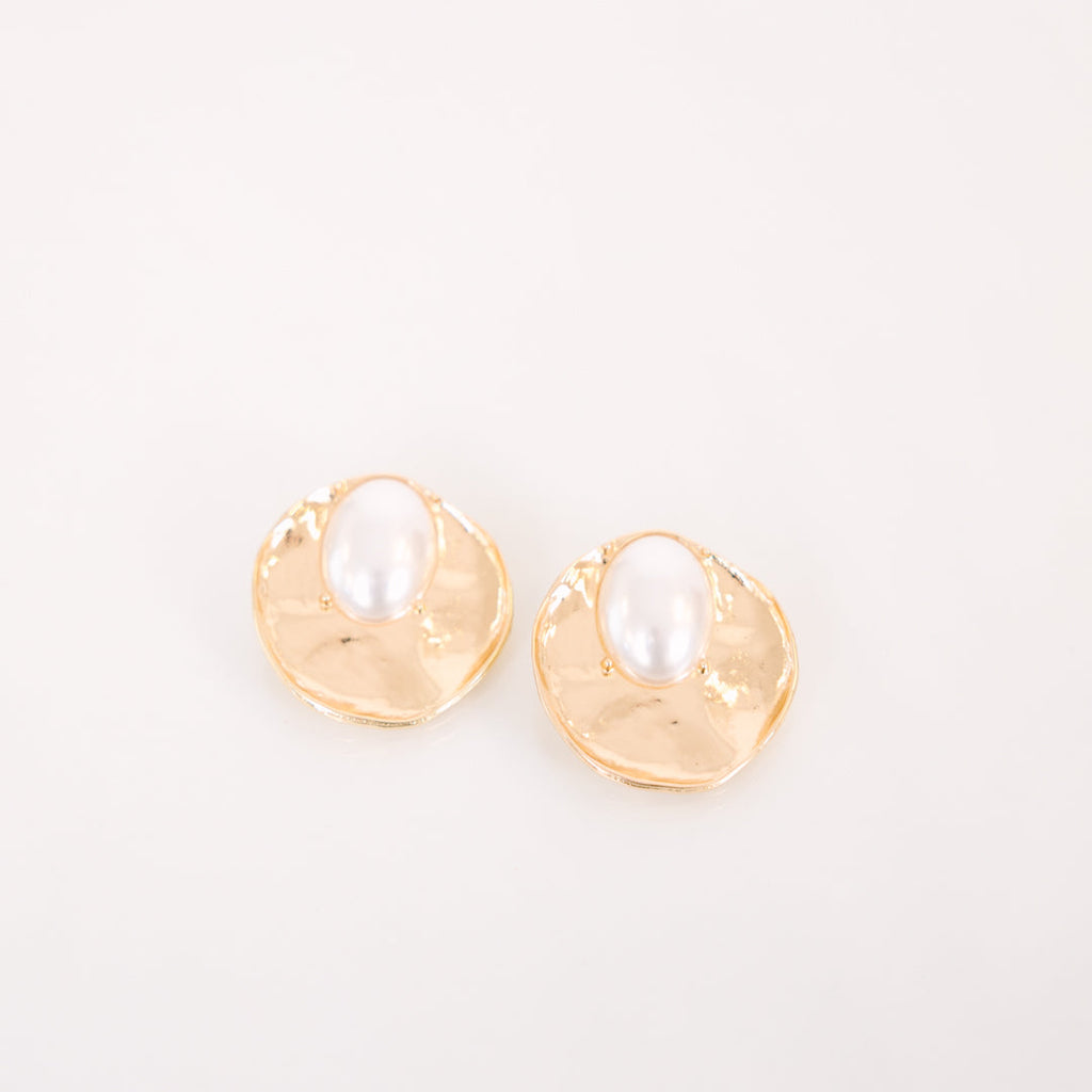 Pearl Tide Earrings, Gold
