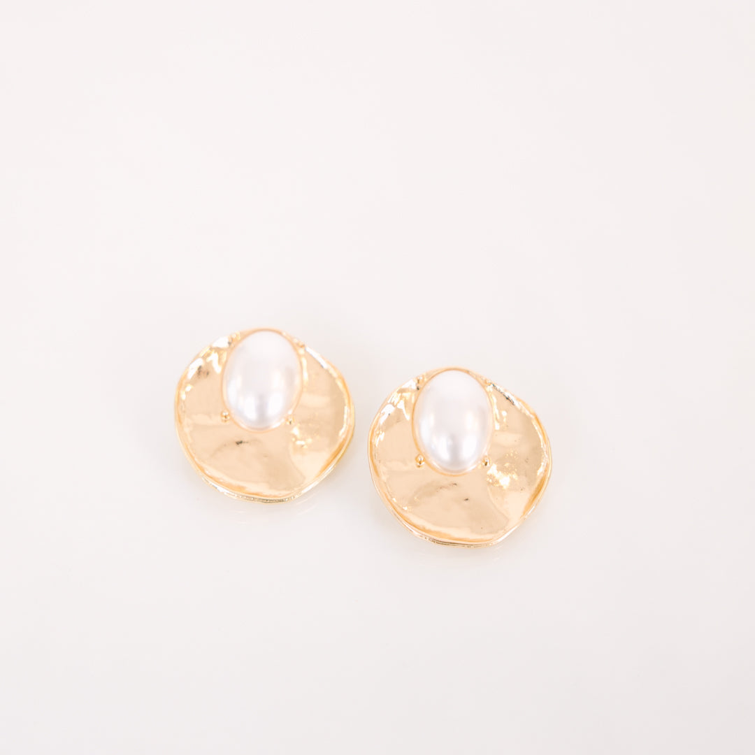 Pearl Tide Earrings, Gold