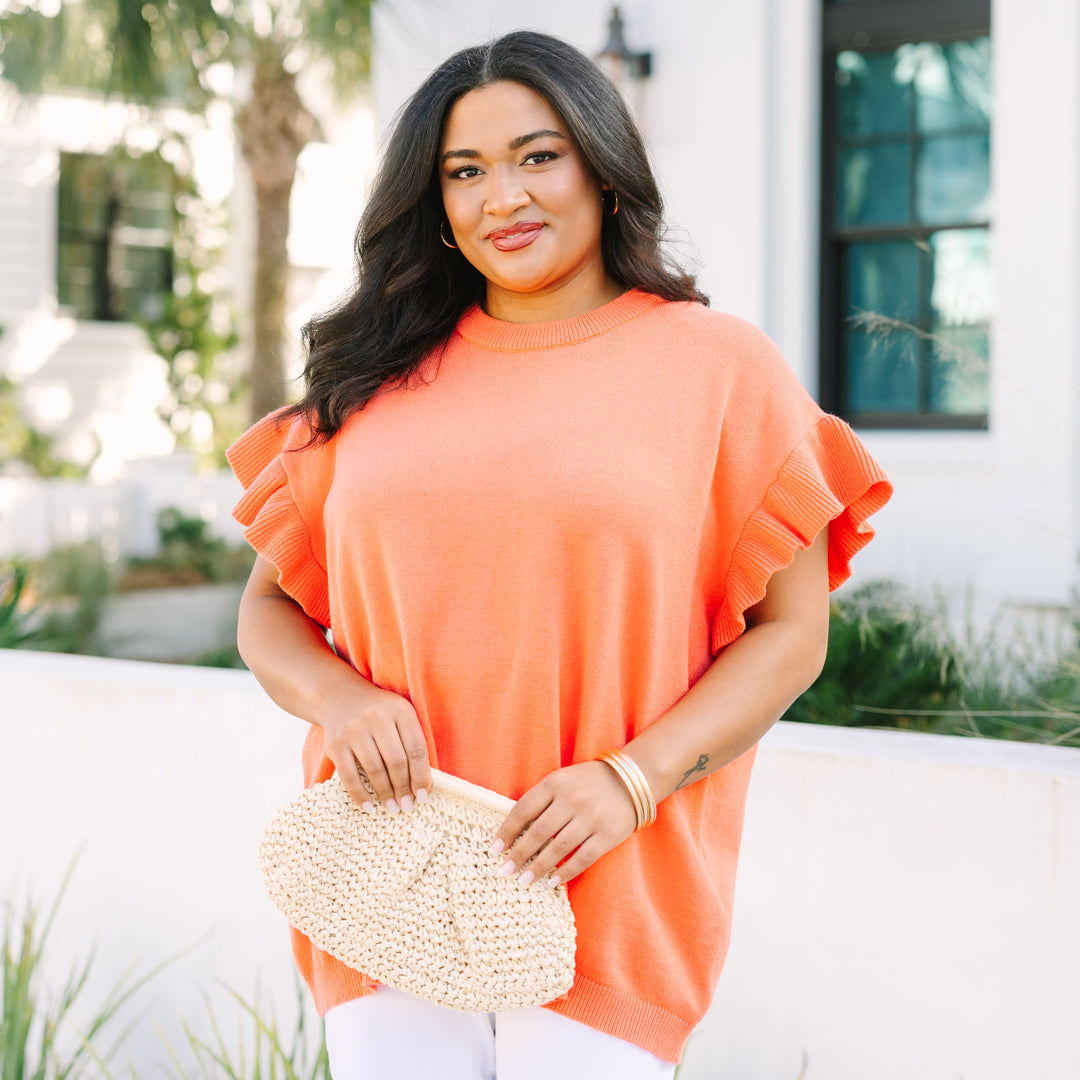 Perfectly You Sweater, Coral