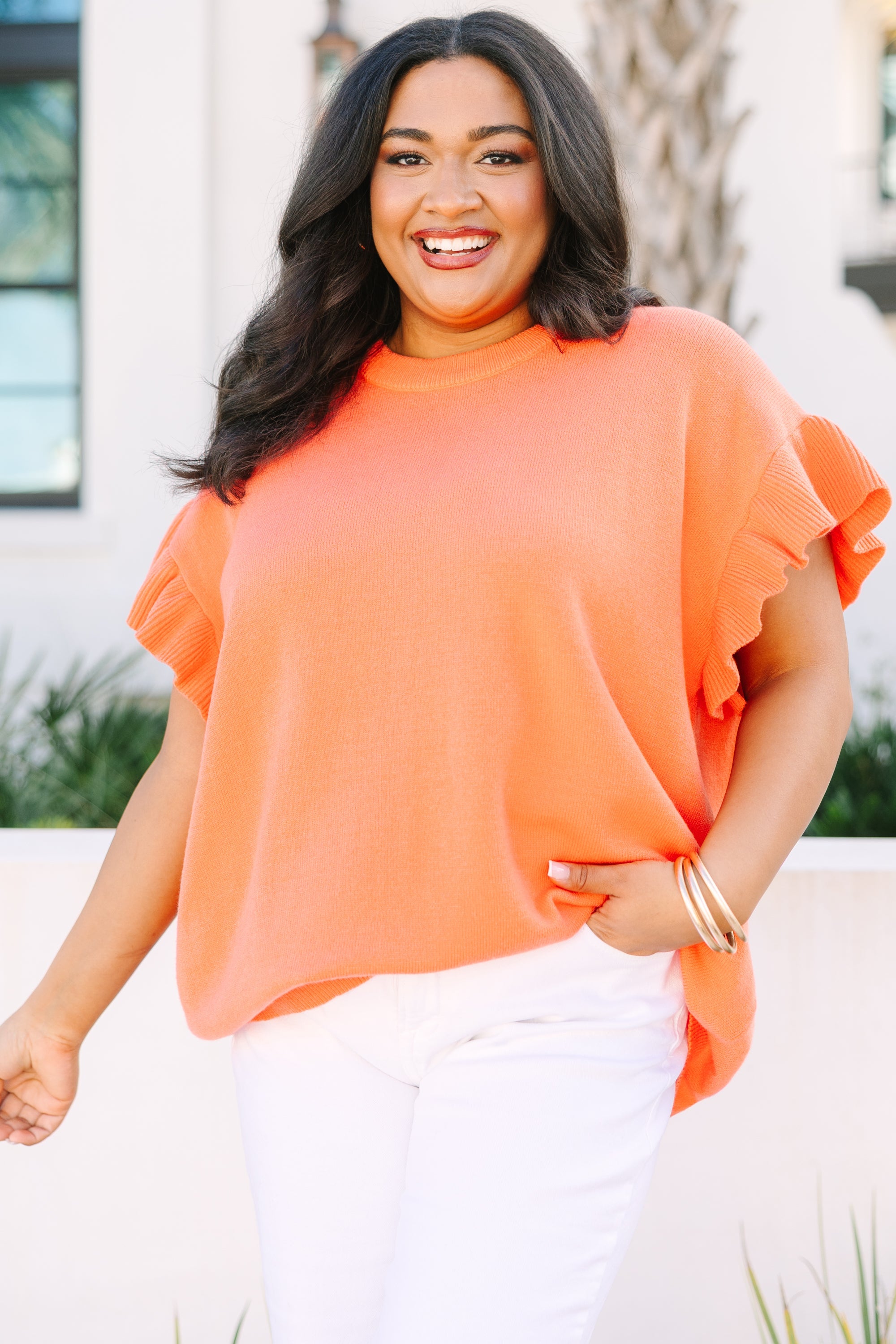 Perfectly You Sweater, Coral