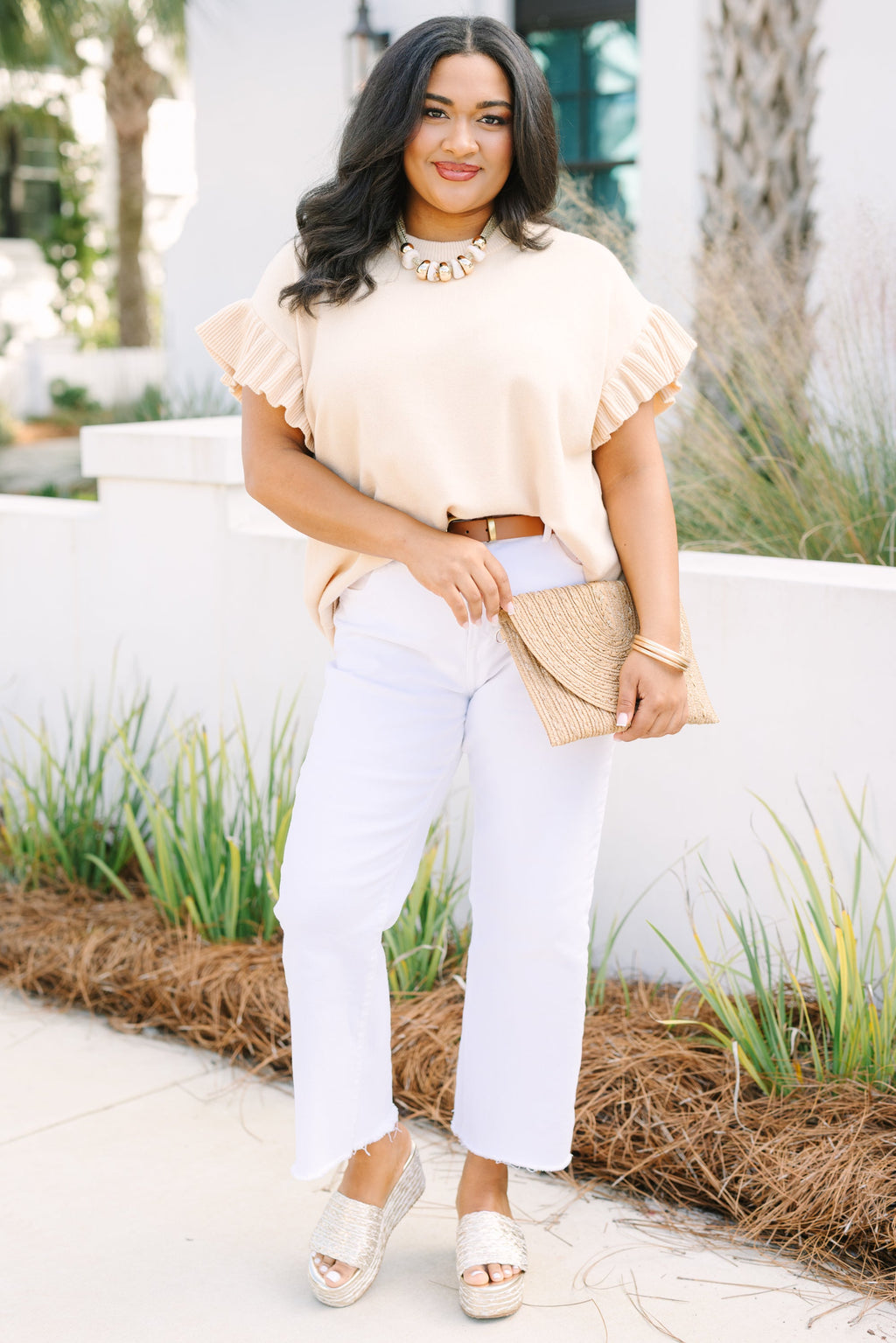 Perfectly You Sweater, Taupe