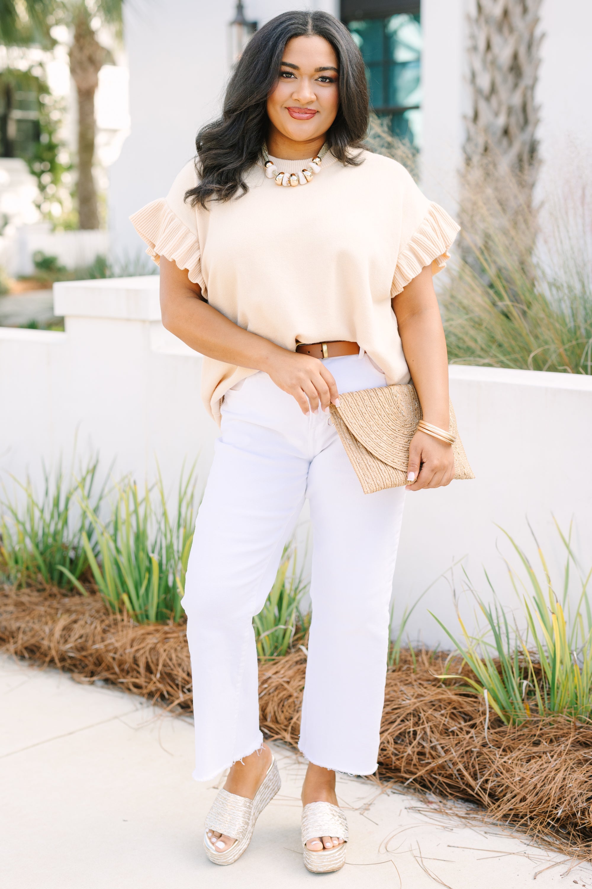 Perfectly You Sweater, Taupe