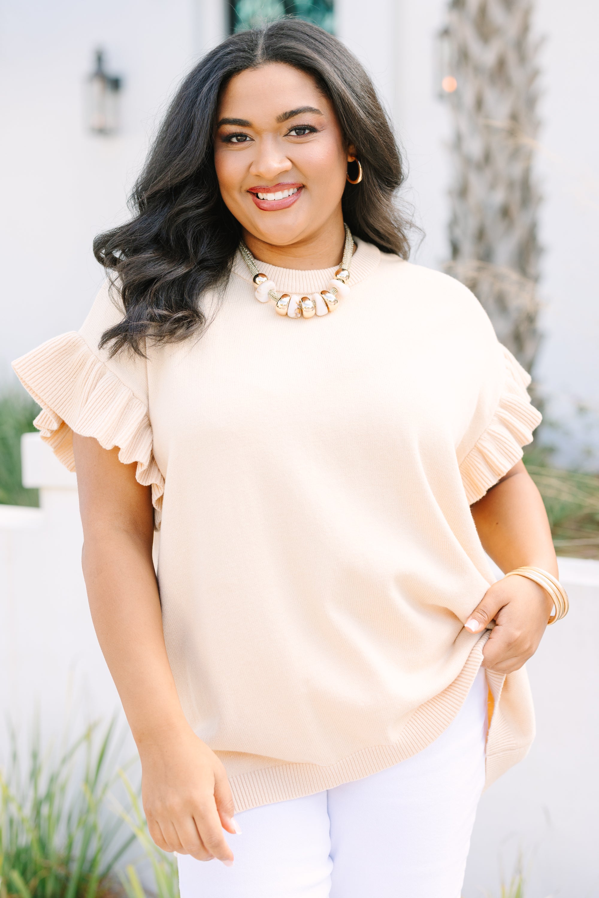Perfectly You Sweater, Taupe