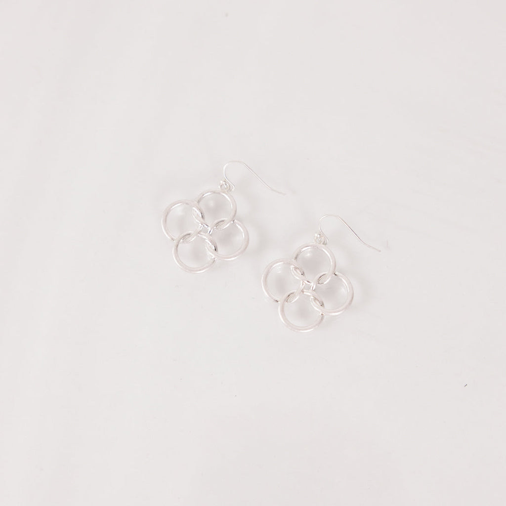 Petal Pop Earrings, Silver