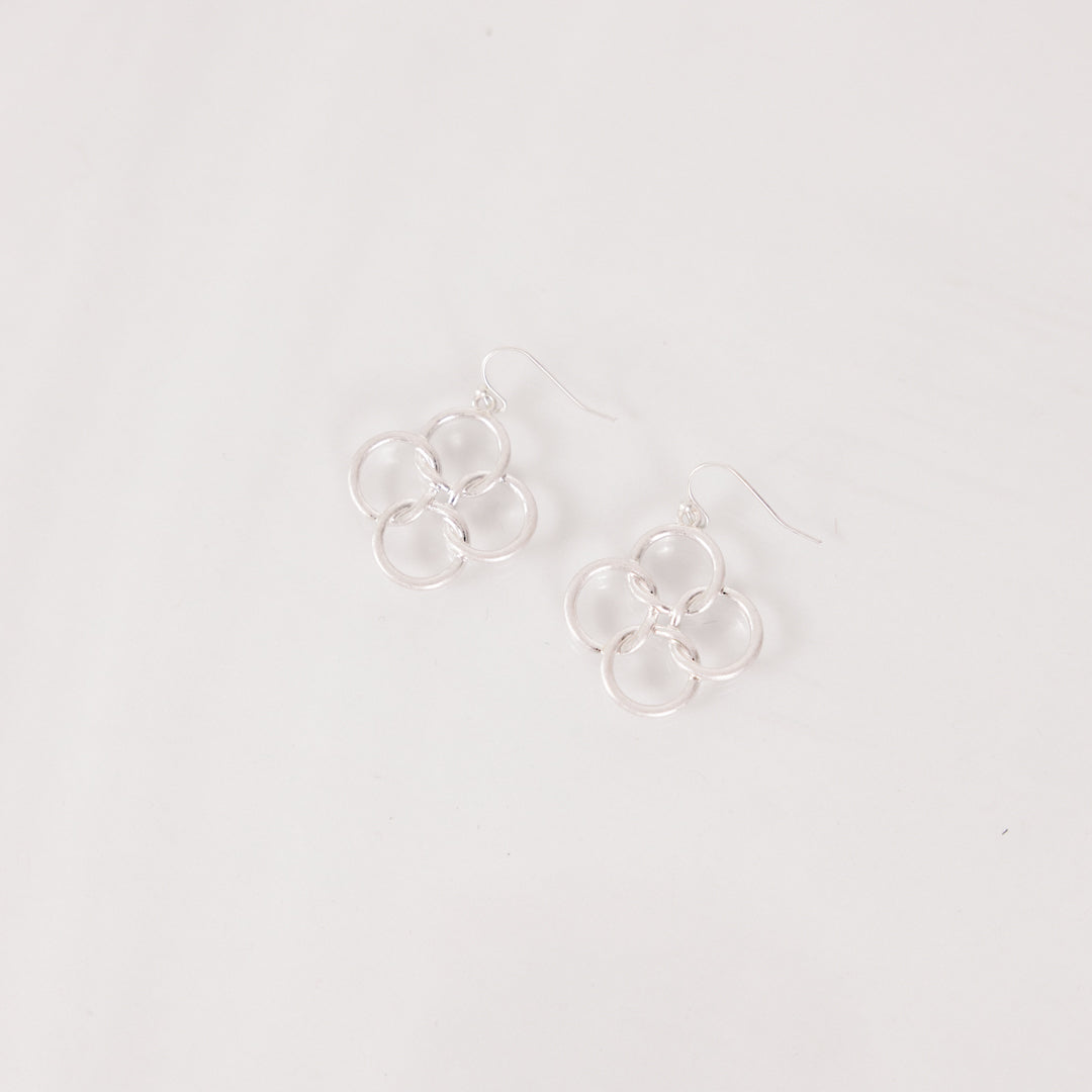 Petal Pop Earrings, Silver