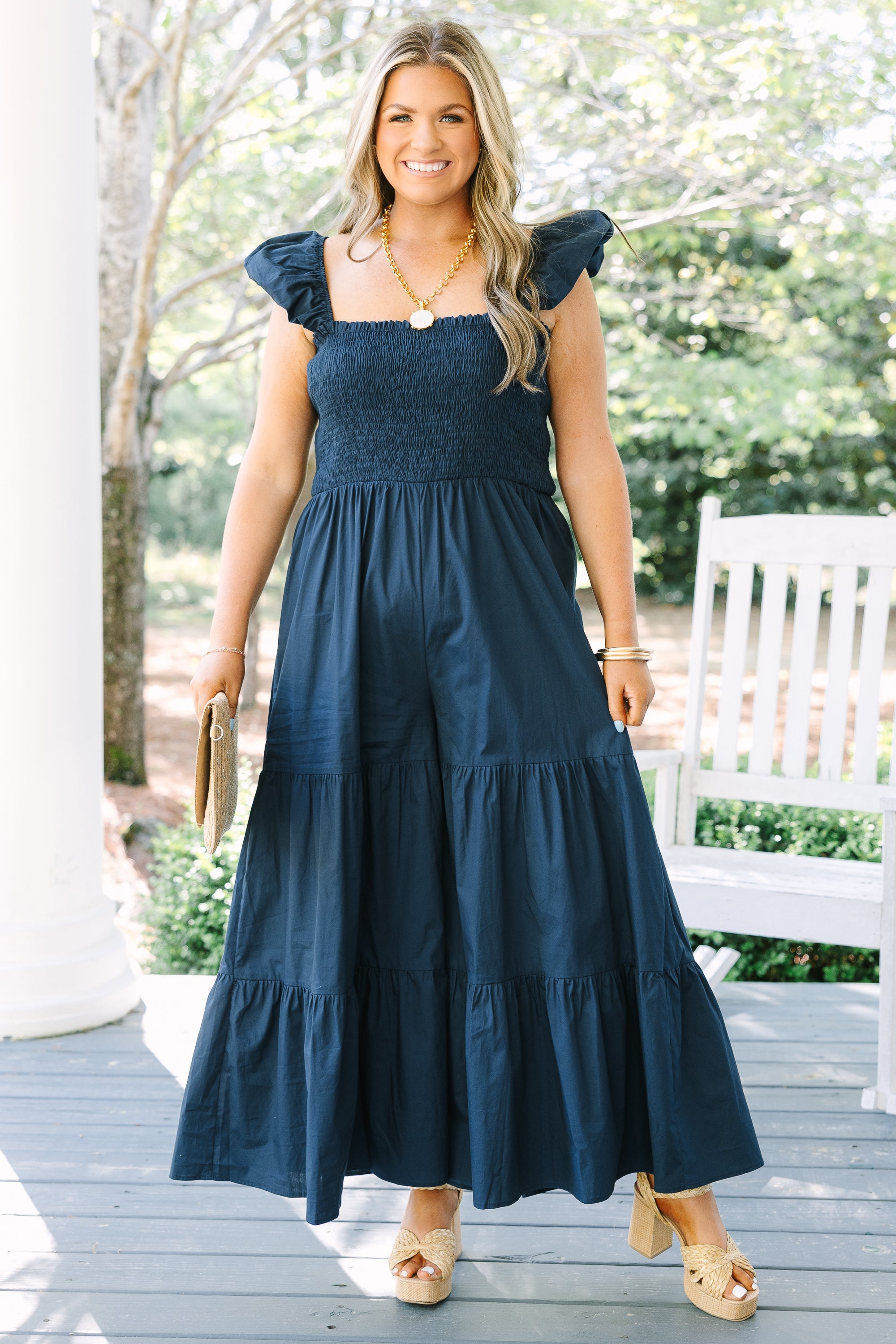 Play It By Ear Jumpsuit, Navy